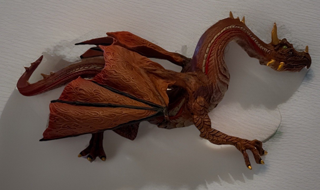 Red Mountain Dragon Action Figure Fantasy, 2008 Safari Ltd.