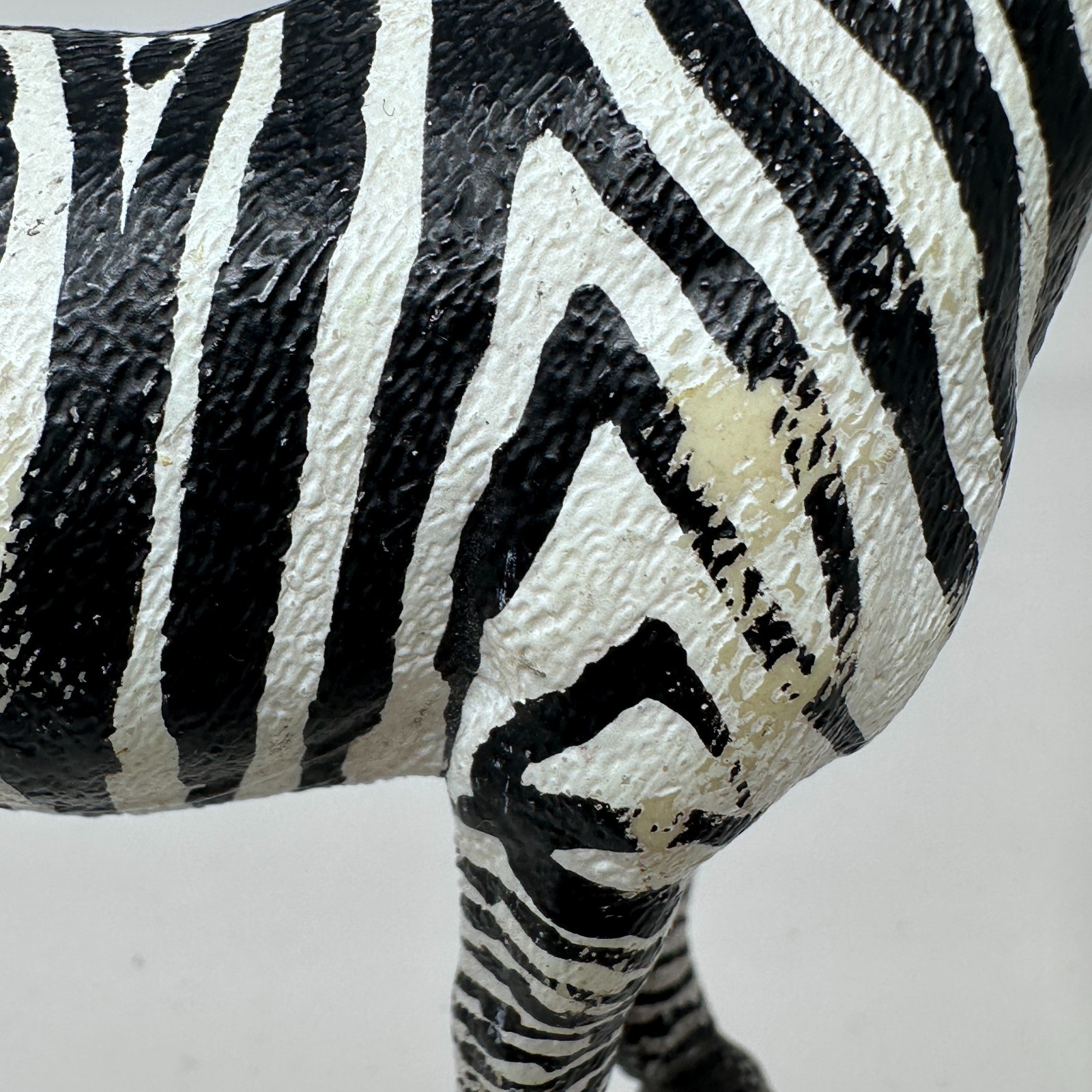 Schleich Zebra Figure Black White Horse Wildlife Zoo Animal Figurine 4″ 2008
