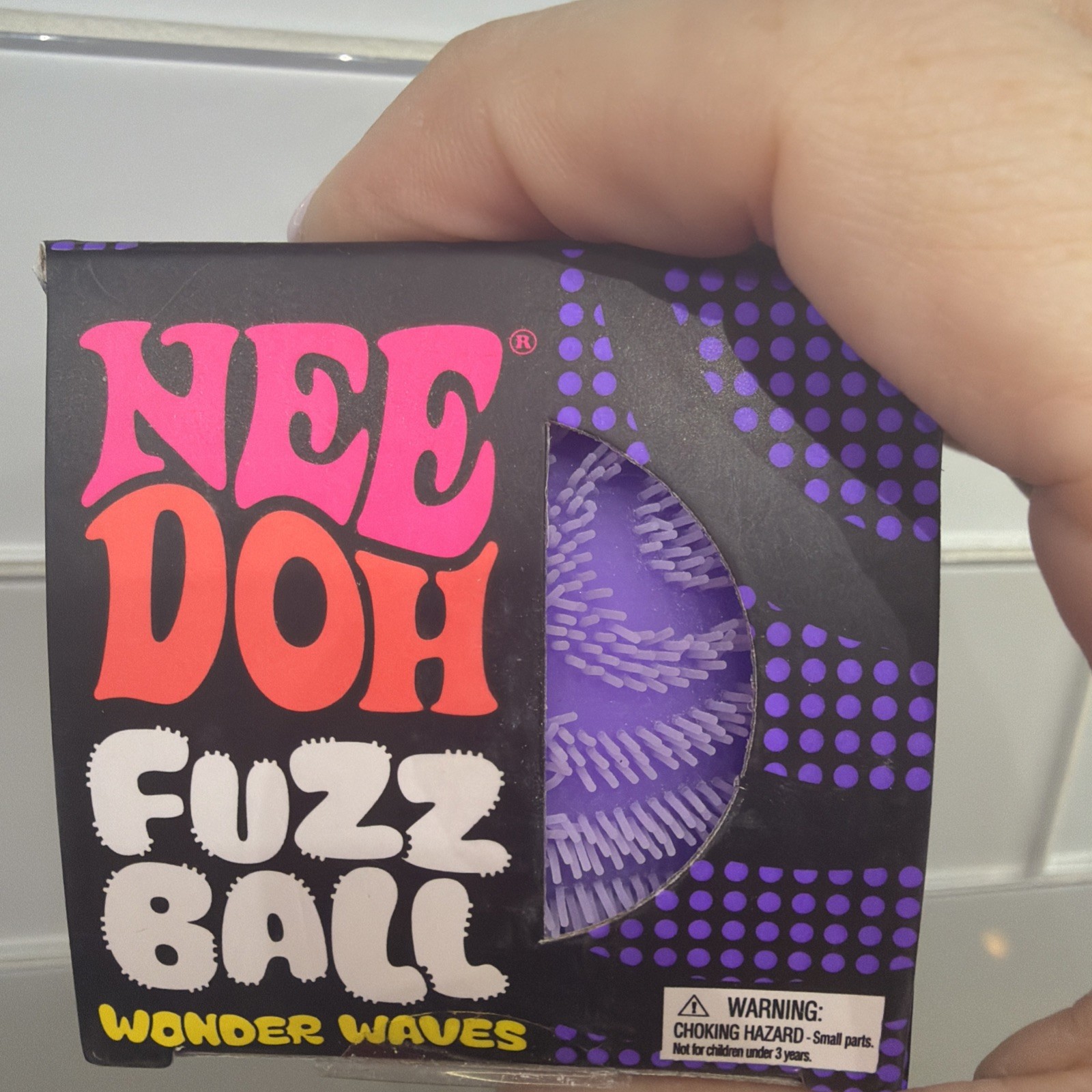 Needoh Fuzzball wonder waves Velvet Squeeze purple 💜 fast ship viral squishy