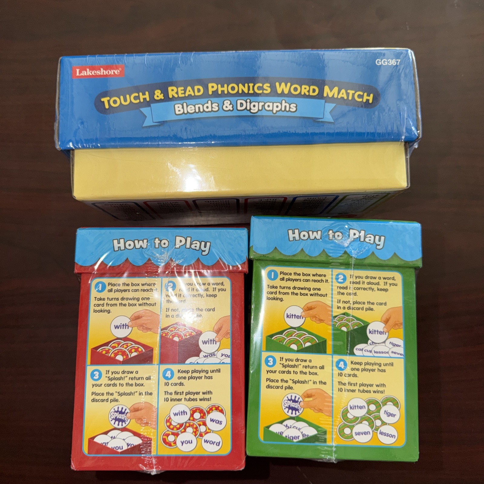 Lakeshore Reading Games Bundle: Phonics, Sight Words,Two Syllable Words NEW SEAL