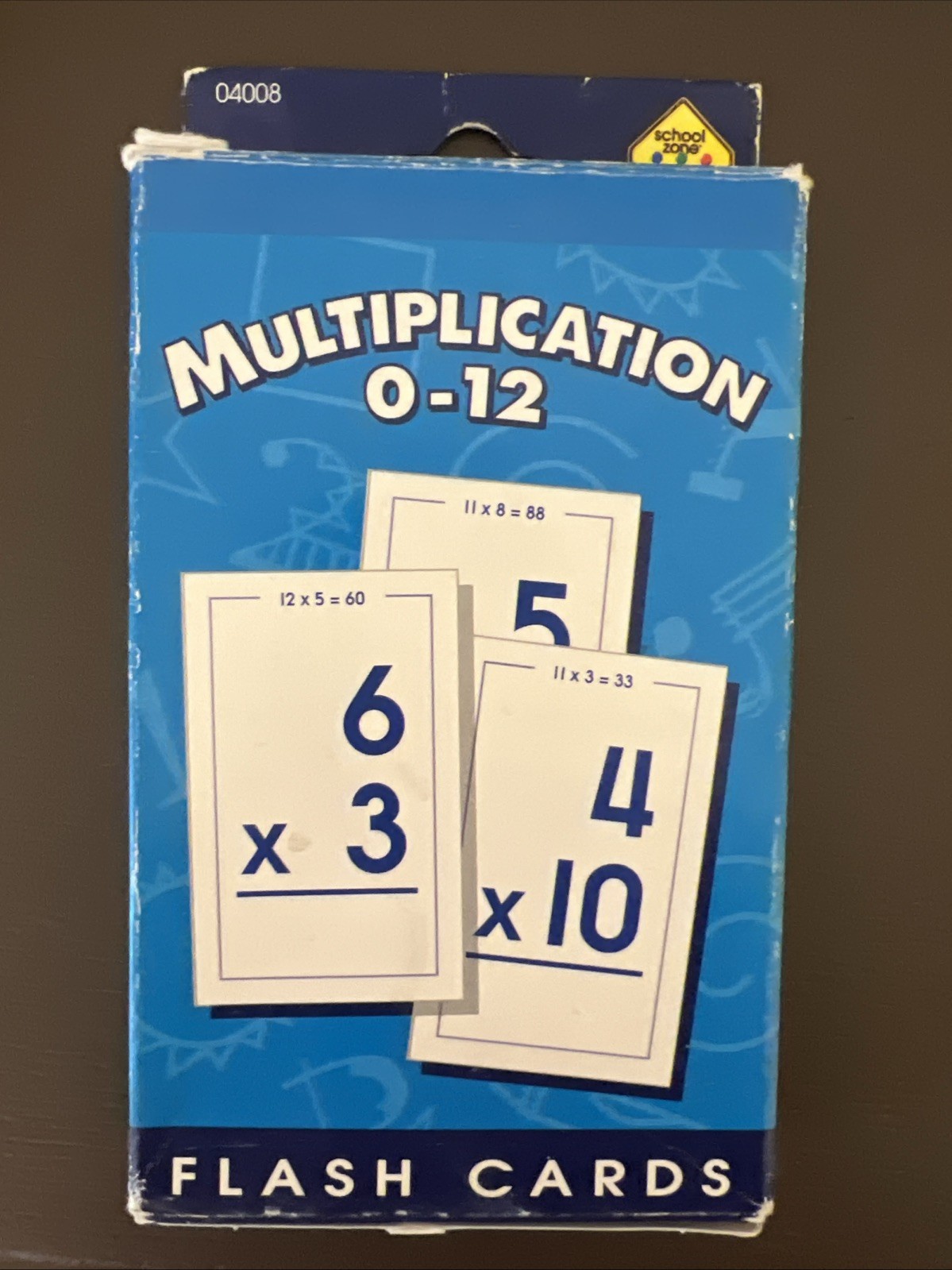 School Zone Multiplication Subtraction Addition Division 0-12 Flash Cards LOT 5!