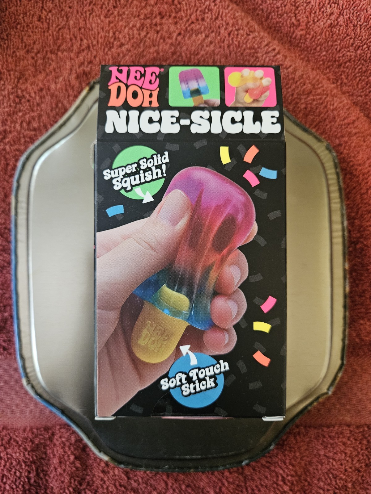 AUTHENTIC Nee Doh Nice-Sicle Popsicle Pink/Orange Brand New Unopened And Sealed