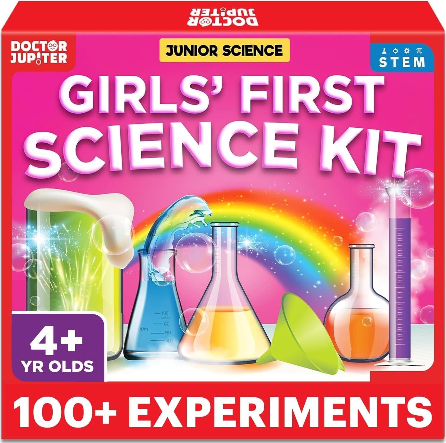 STEM Science Kit for Kids Ages 4-8 | 100+ Experiments | Educational Birthday Gif