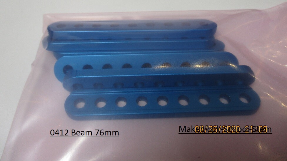 8 PAK Makeblock 0412 Beam 76mm Aluminum 6061 all 76mm length