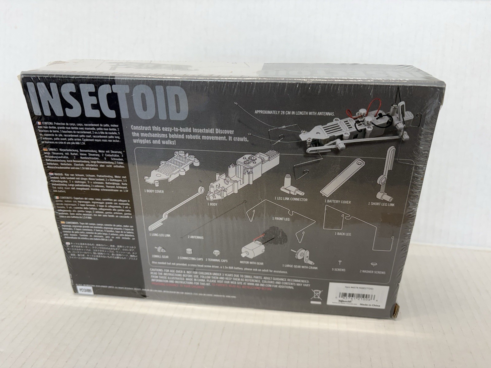 Insectoid Robotic 4M Fun Mechanics Kit – Easy to build – 8 years & Up NEW NIB
