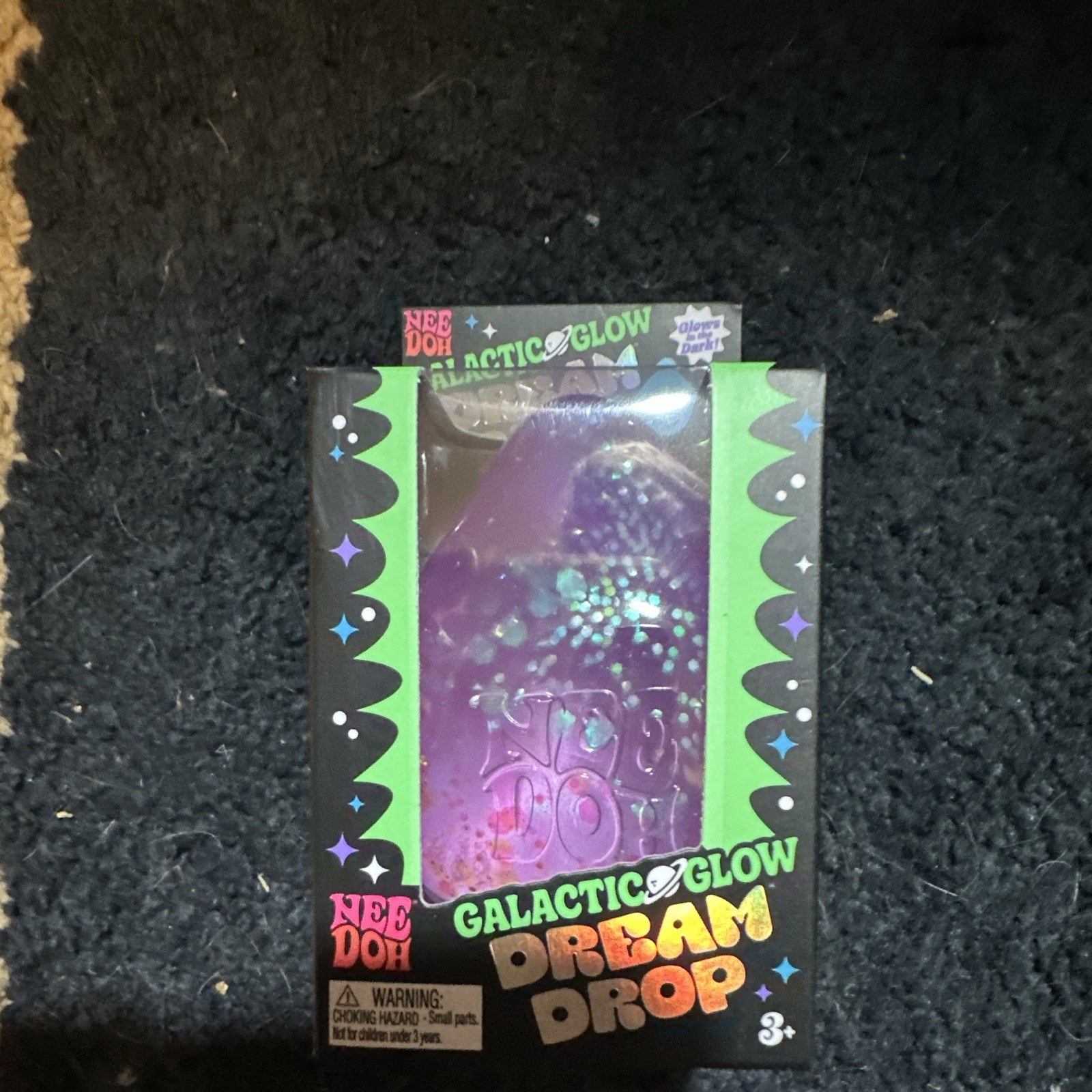 NeeDoh Galactic Glow Dream Drop Squeeze Toy Purple Ages 3+ 2025 26060HY