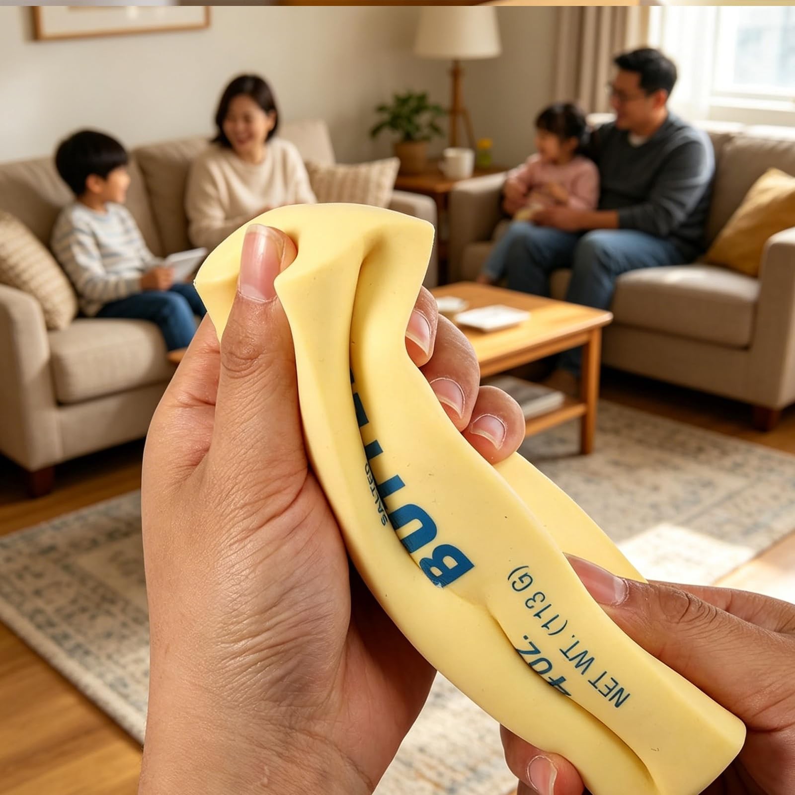 Butter Stick Fidget Toy, Slow Rebound Cute Squeeze Stress Iridescence