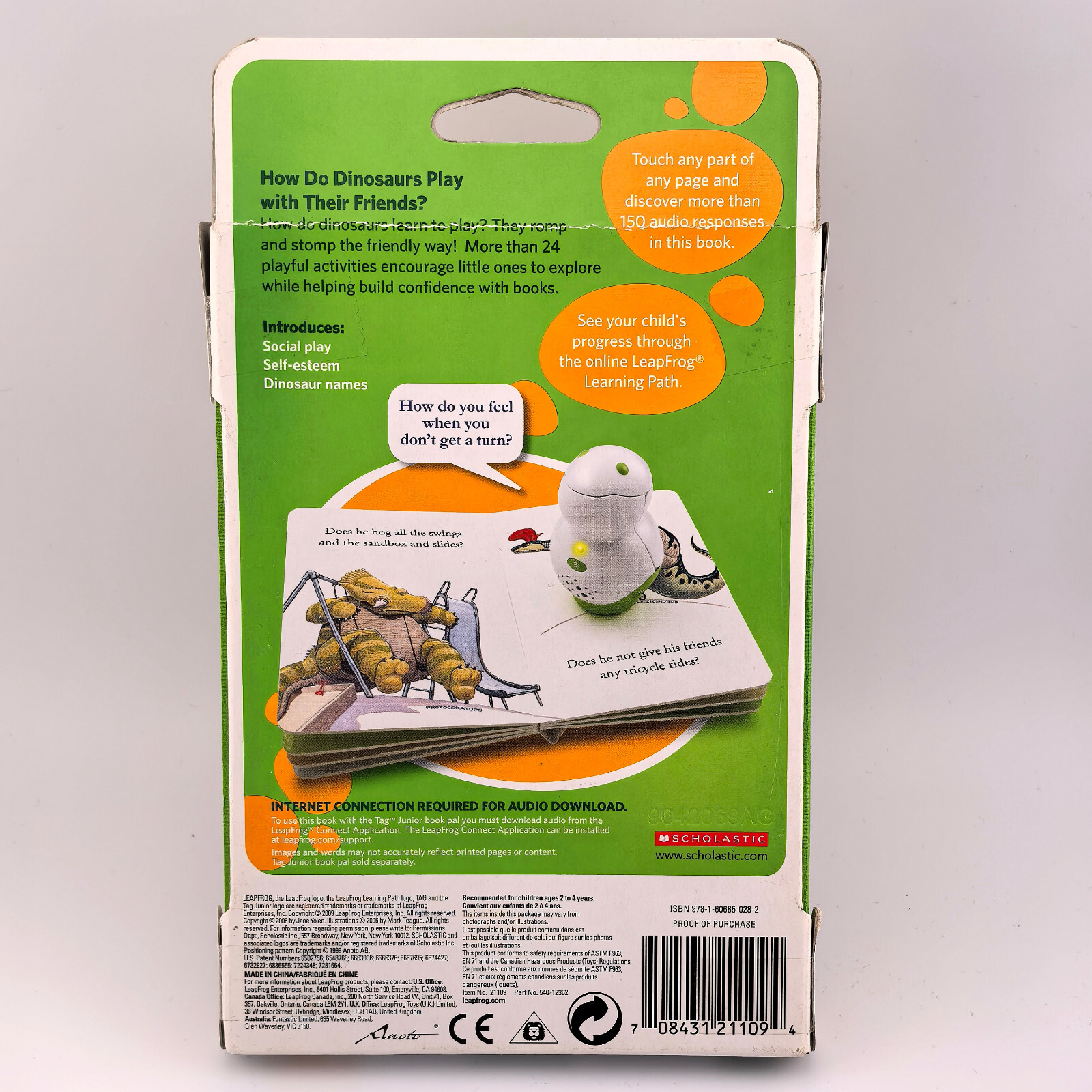 NEW LeapFrog Tag Junior ‘How Do Dinosaurs Play with Their Friends?’ Book