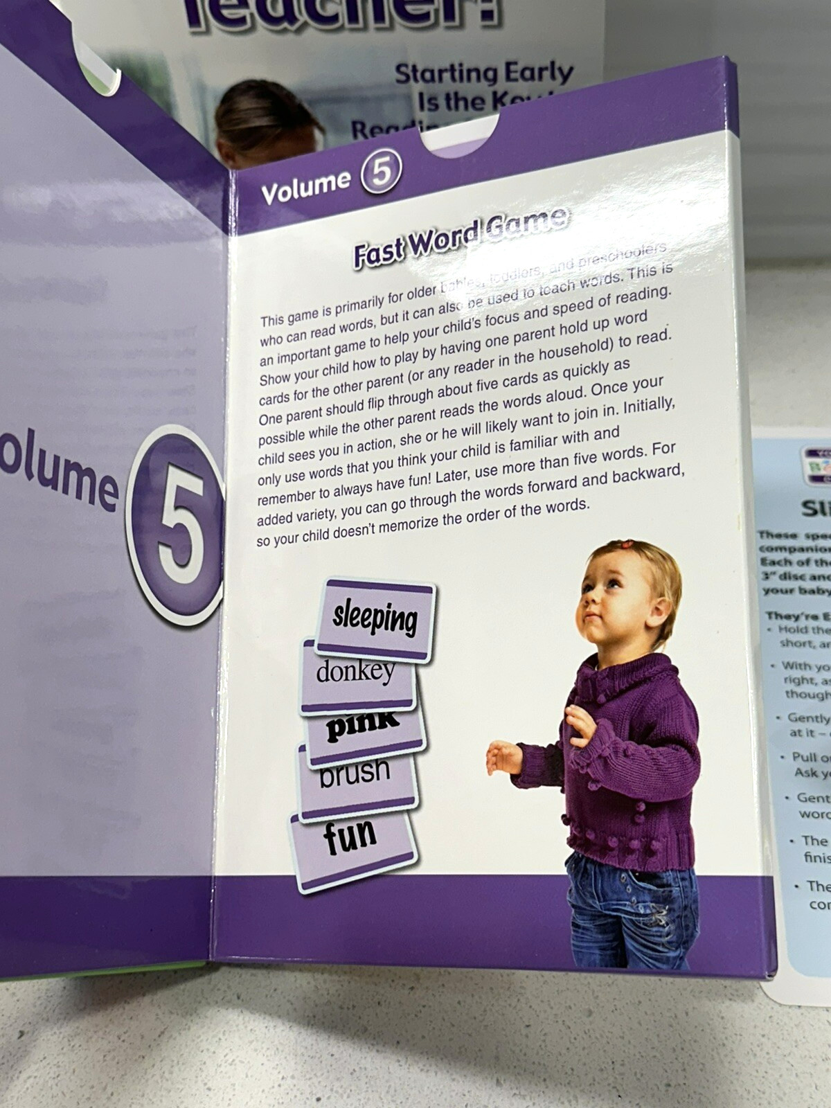 Baby’s First Teacher Early Learning Development System 5 Volumes 1 DVD & Cards