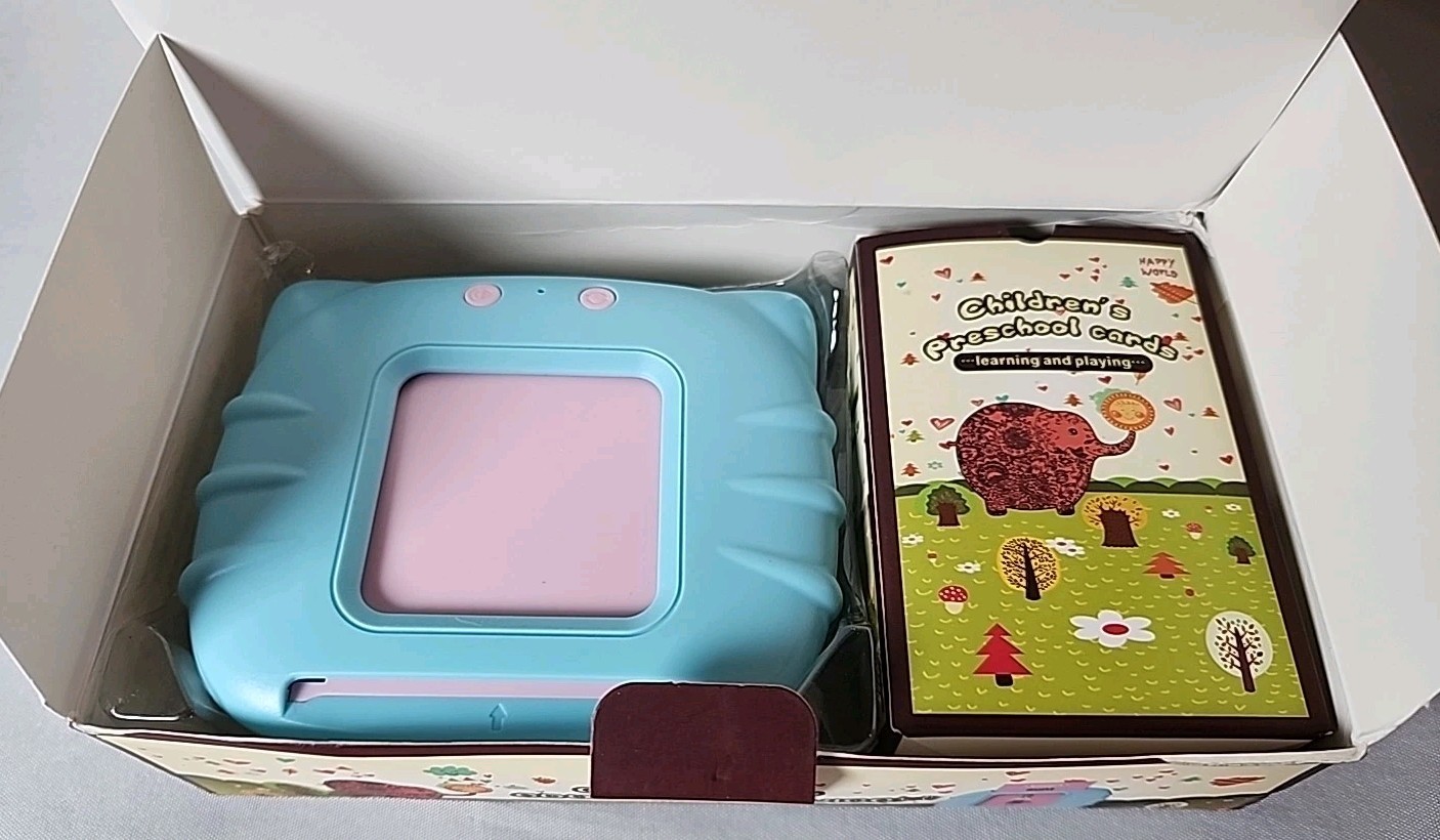 New Happy World Flash Cards Early Learning Device Builds Vocabulary, Imagination