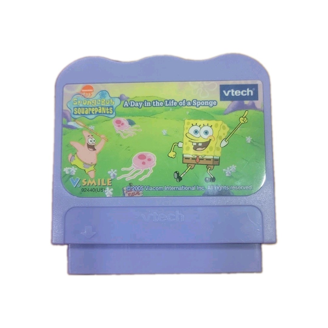 Vtech V.Smile SpongeBob SquarePants A Day In The Life Of A Sponge Game Cartridge