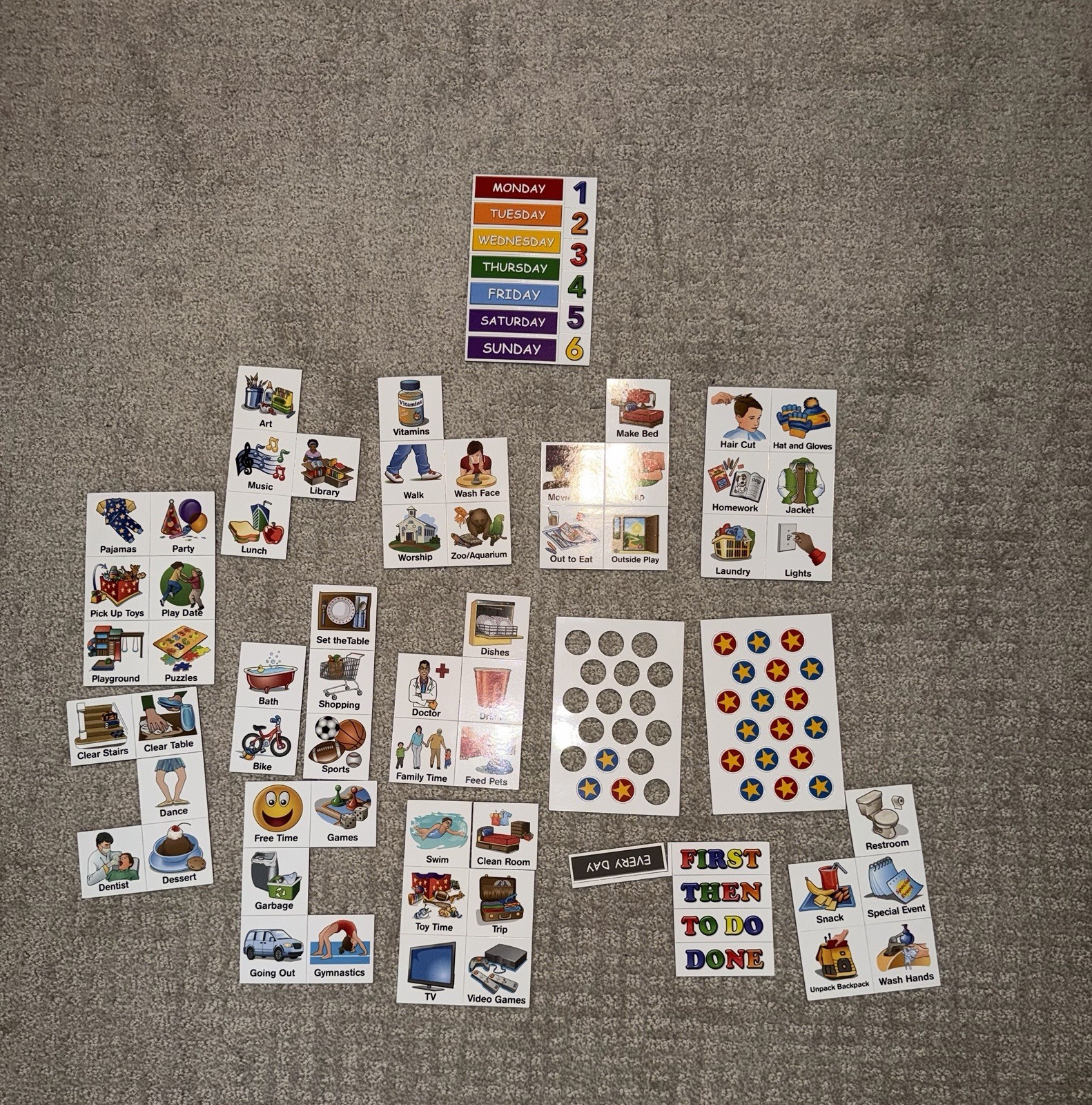 Daily Routine Magnetic Board Visual Schedule