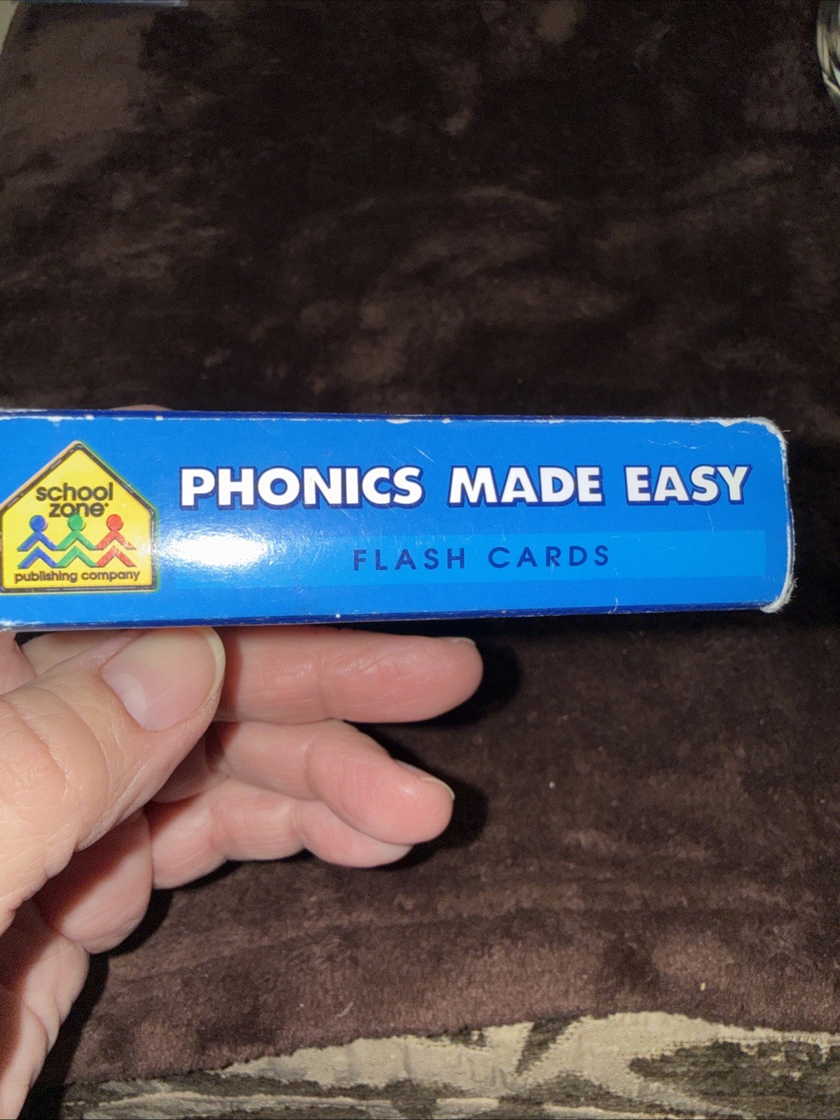 School Zone Flash Cards Phonics Made Easy Words/Pictures/Game Home School Used