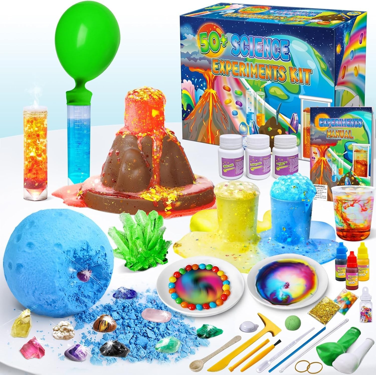 Science Lab Experiments Kit for Kids 50+ Toys Gifts for Boys Girls Chemistry Set