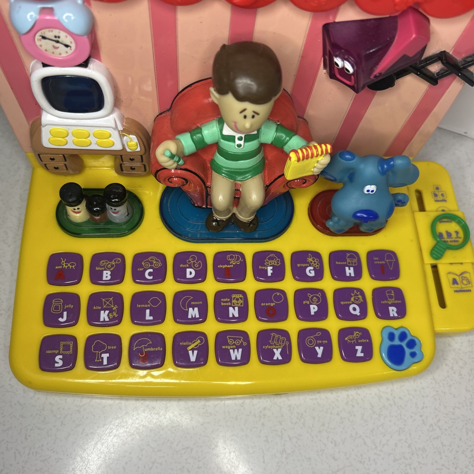 Vintage Blues Clues Steve ABC Learning house Keyboard For Parts And Repair