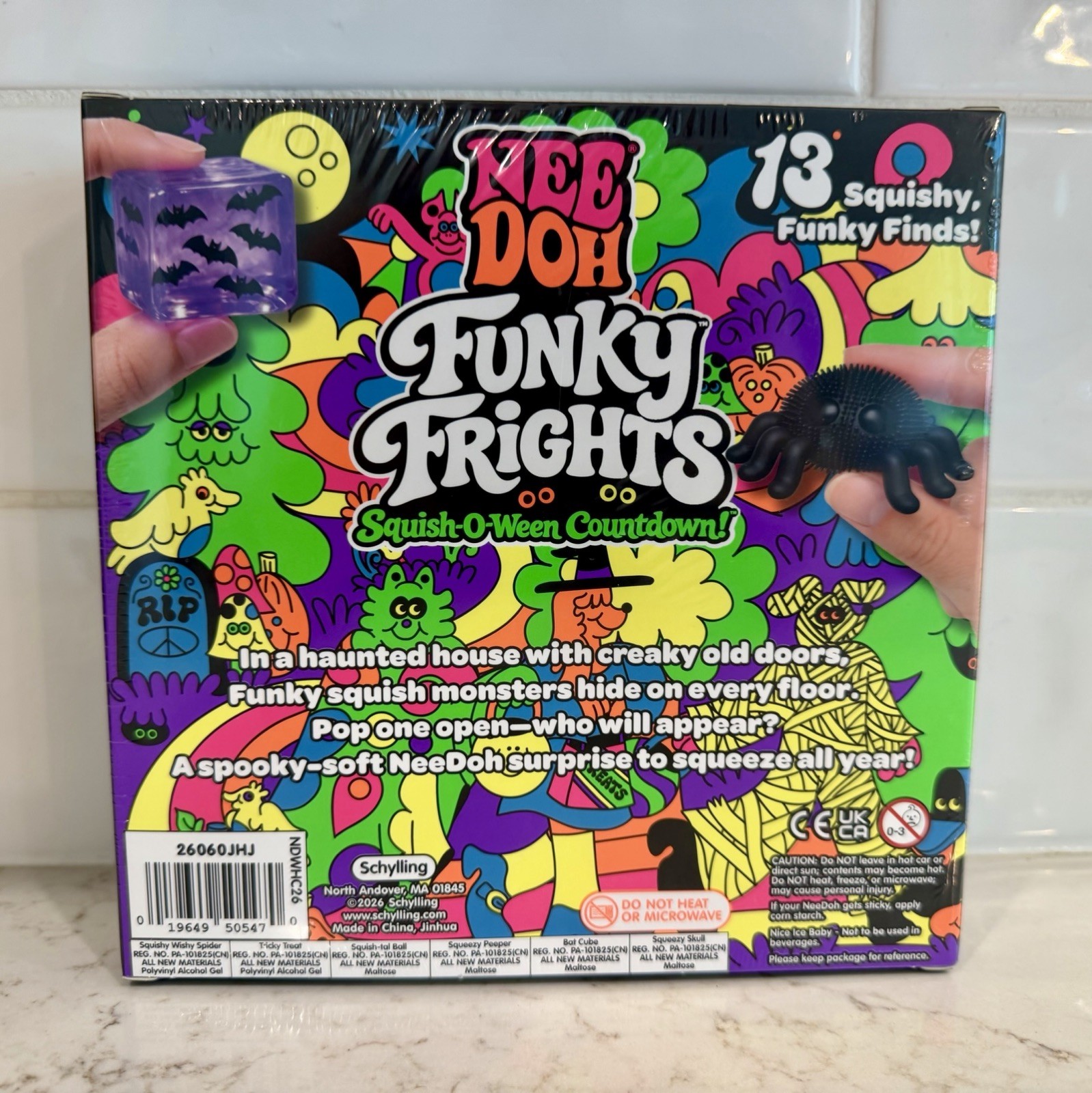NeeDoh Funky Frights Squish-O-Ween Countdown Set 13 HALLOWEEN BRAND NEW SEALED