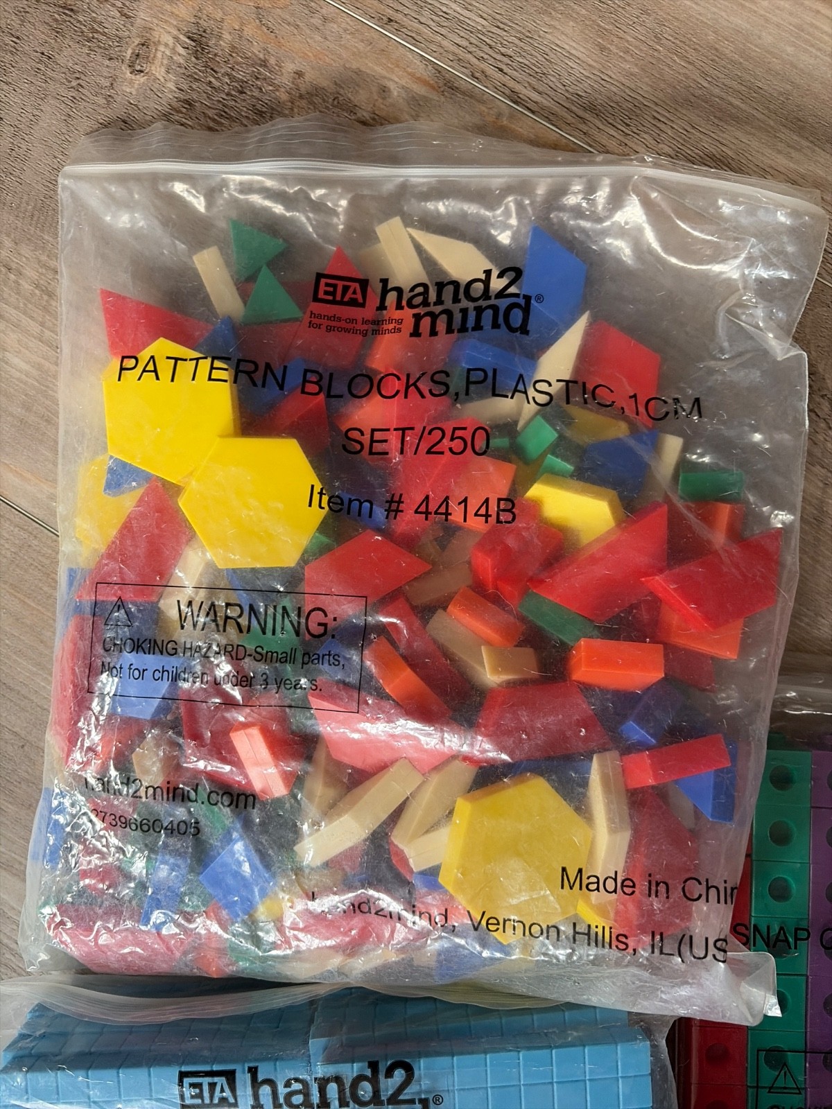 Hand2 Mind ETA Math Manipulatives lot base 10 blocks rods cube