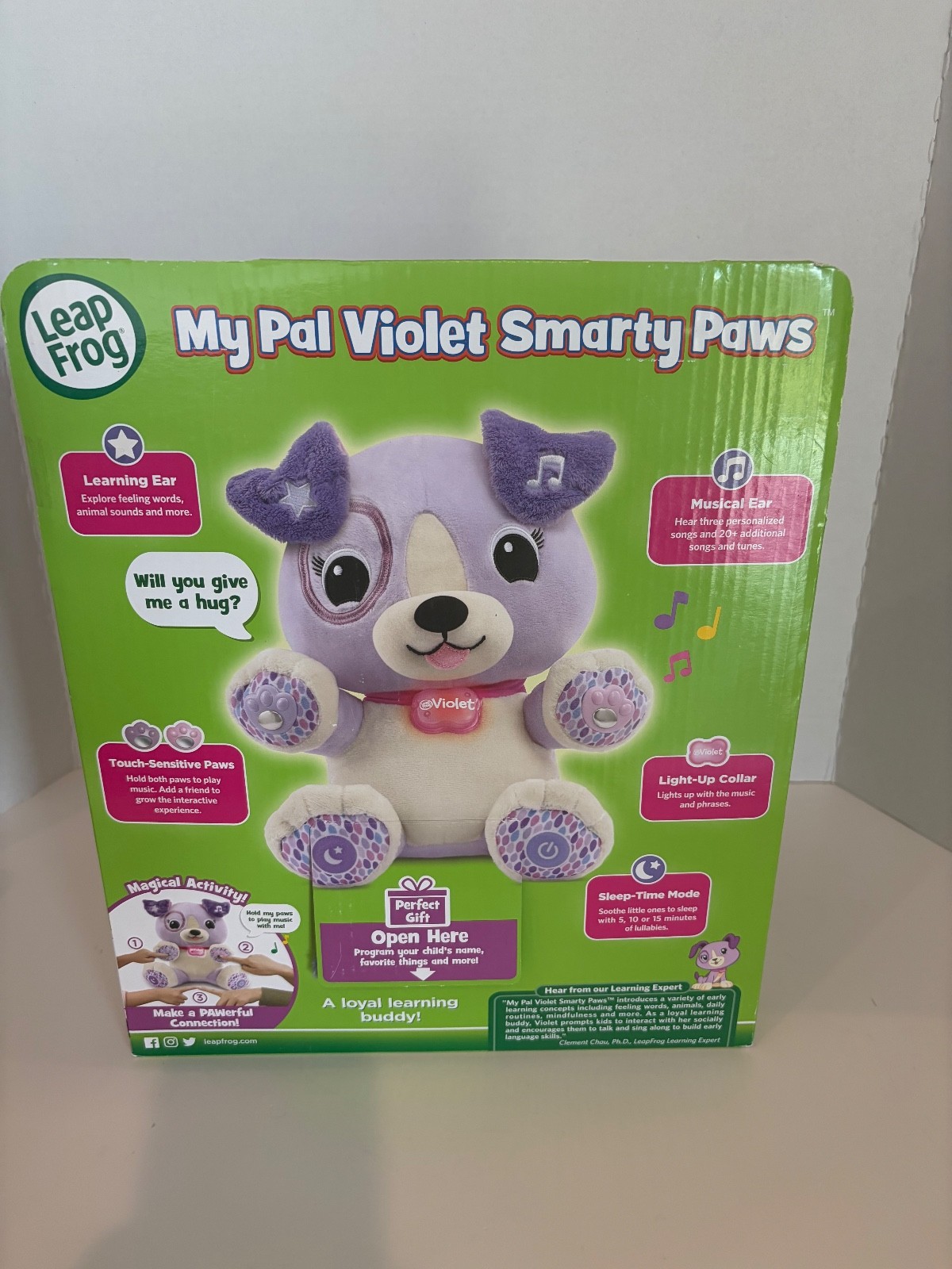 LeapFrog My Pal Violet Smarty Paws Interactive Plush Learning Toy NEW