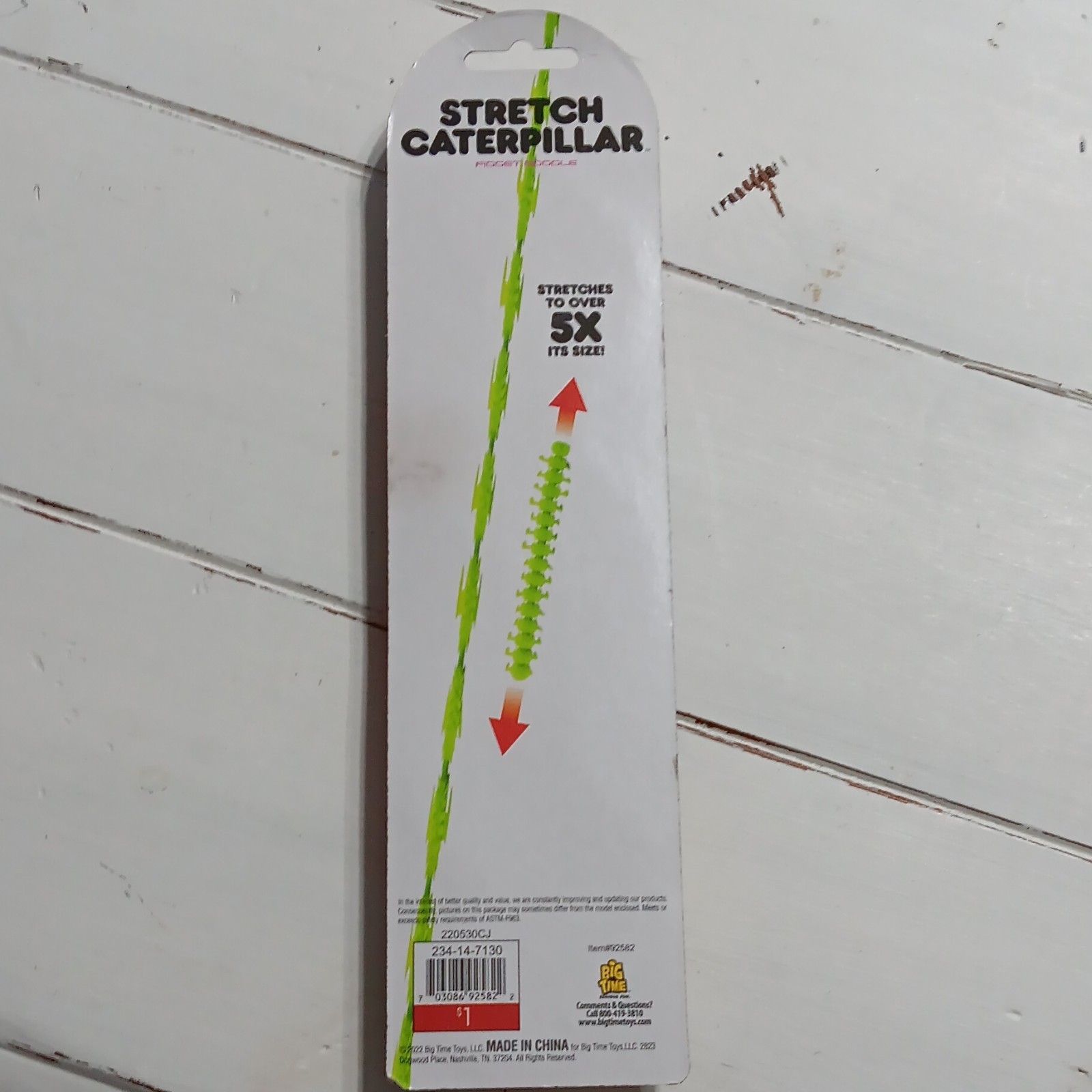 Big Time Stretch Caterpillar Fidget Noodle Tactile Sensory Toy Ages 3+