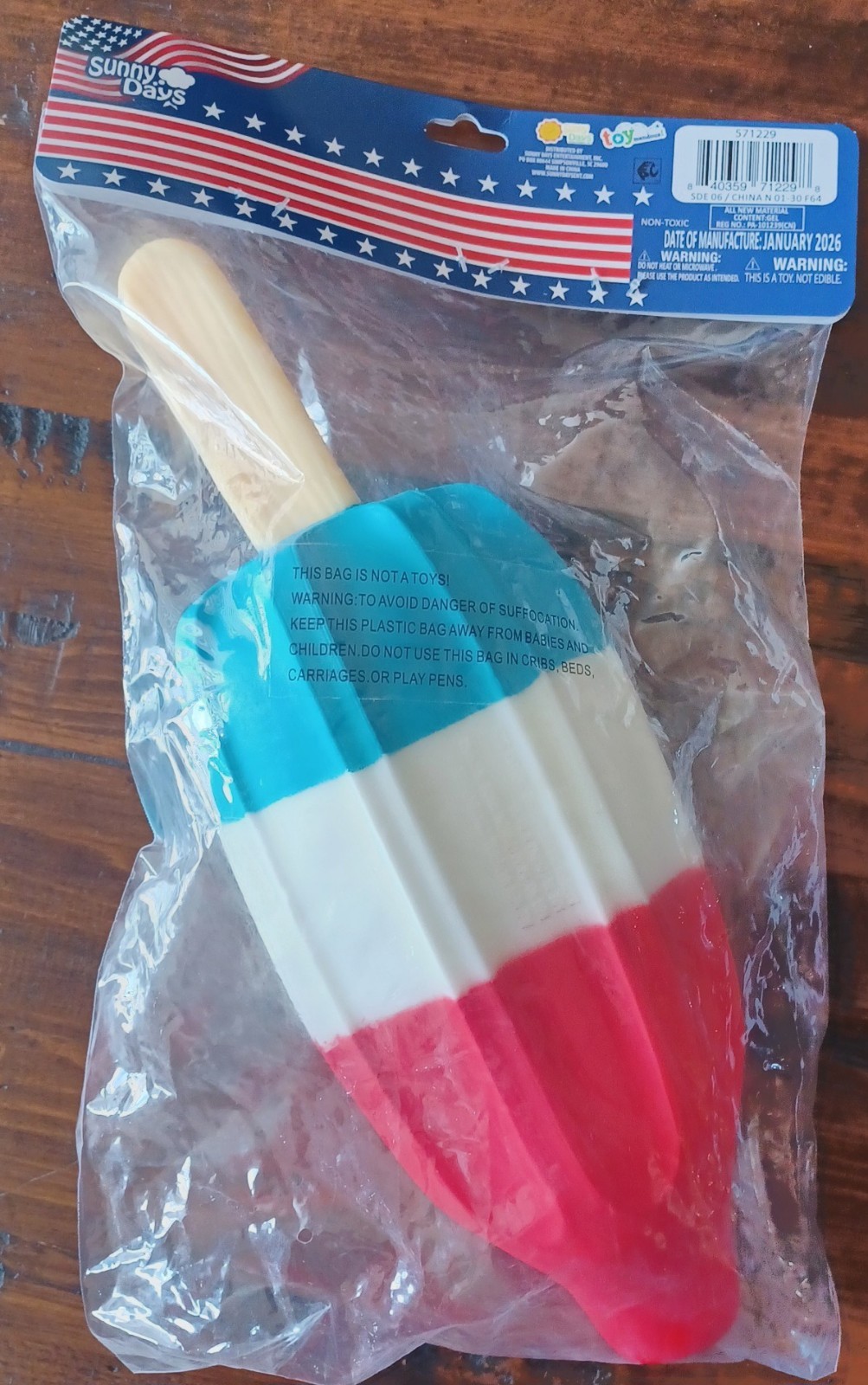 Sunny Days Squeezy Squishy Popsicle Rocket Pop