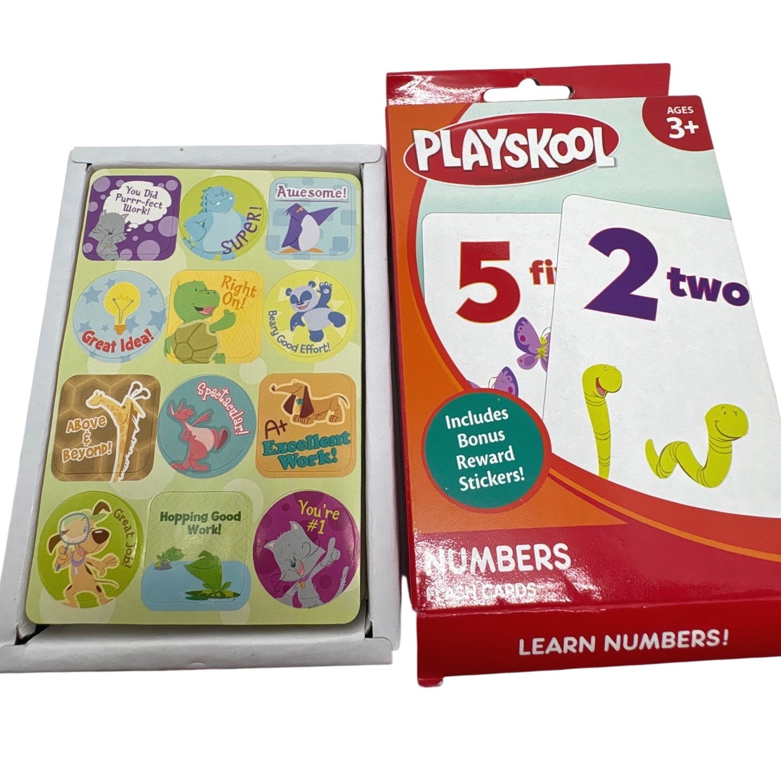 Playskool Numbers & Disney Winnie the Pooh Colors Shapes Flash Cards Set of 2