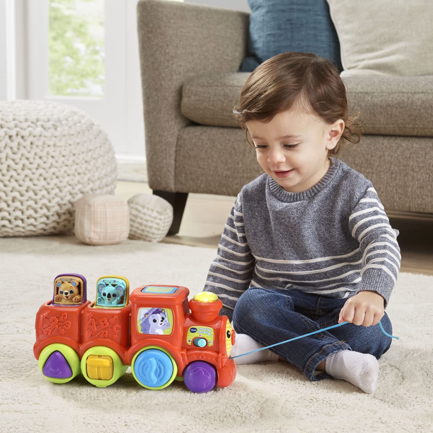 VTech Pop and Sing Animal Train 11.42 x 5.4 x 5 inches, Multicolor