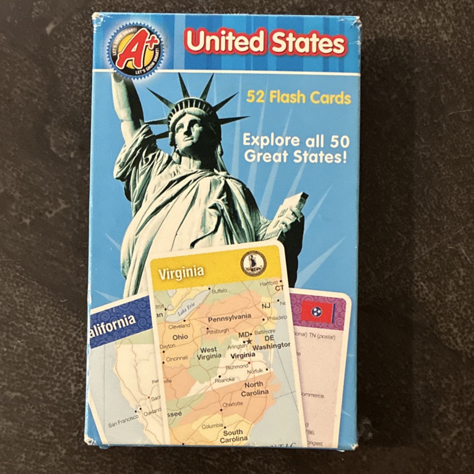 Dalmatian Press United States 52 Flash Cards, US Geography, Ages 5+, 2012