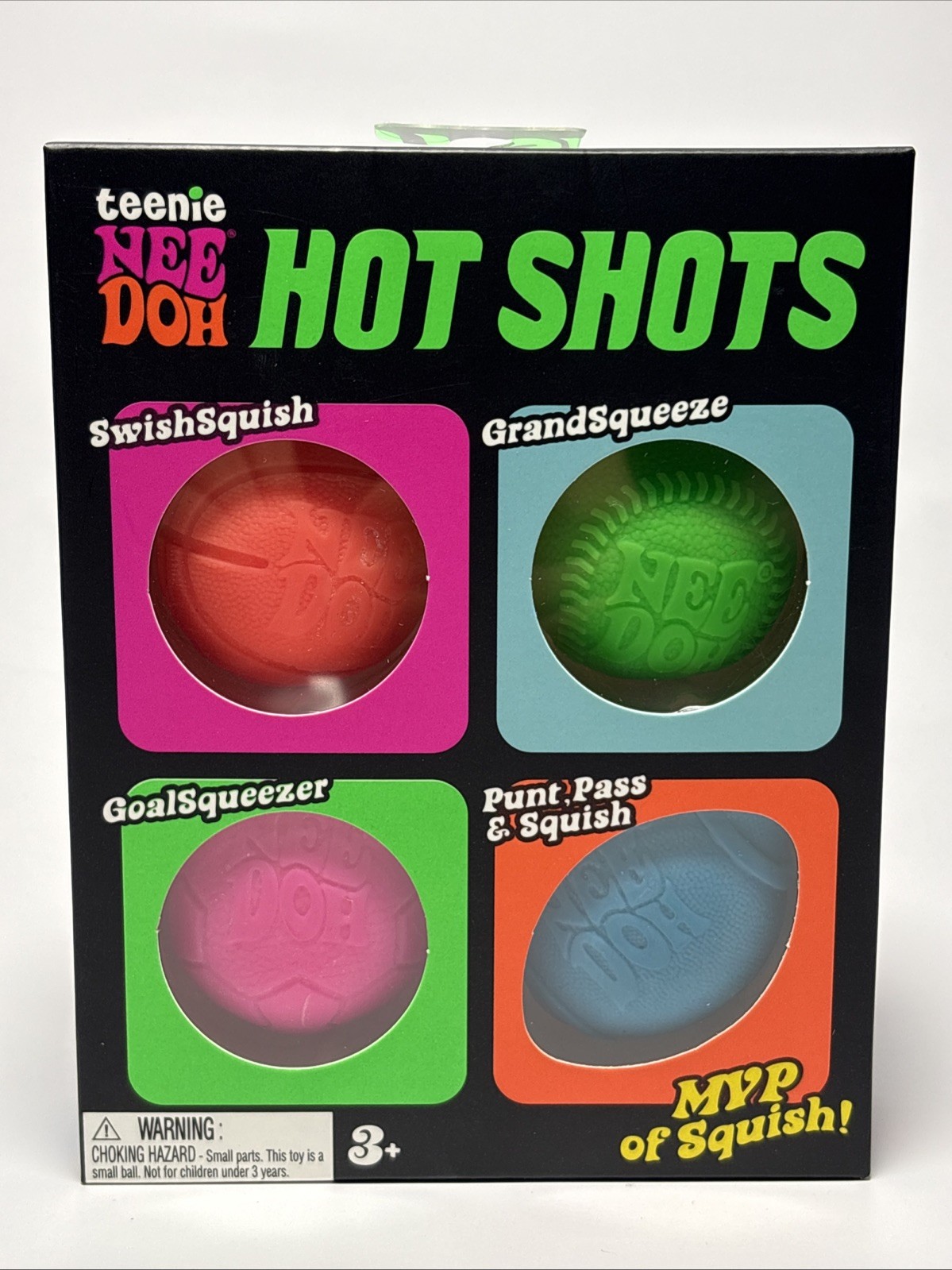 Needoh Hot Shots Teenie Multipack Nee Doh Mini 4 pack TIKTOK – AUTHENTIC New Box