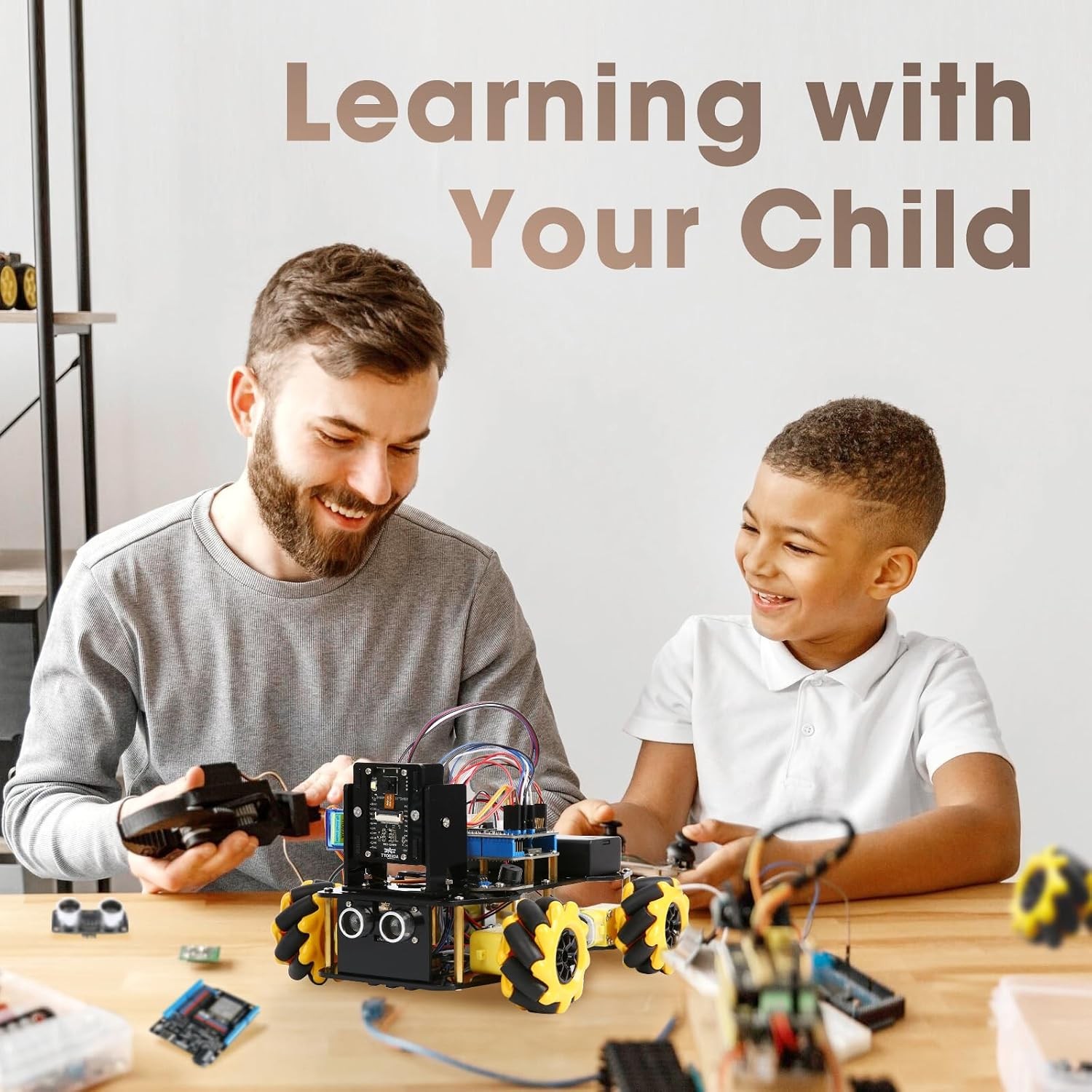 Robotics Kit for Kids Ages 8–12 12-16, ACEBOTT Smart Robot Car Kit with 3MP Came