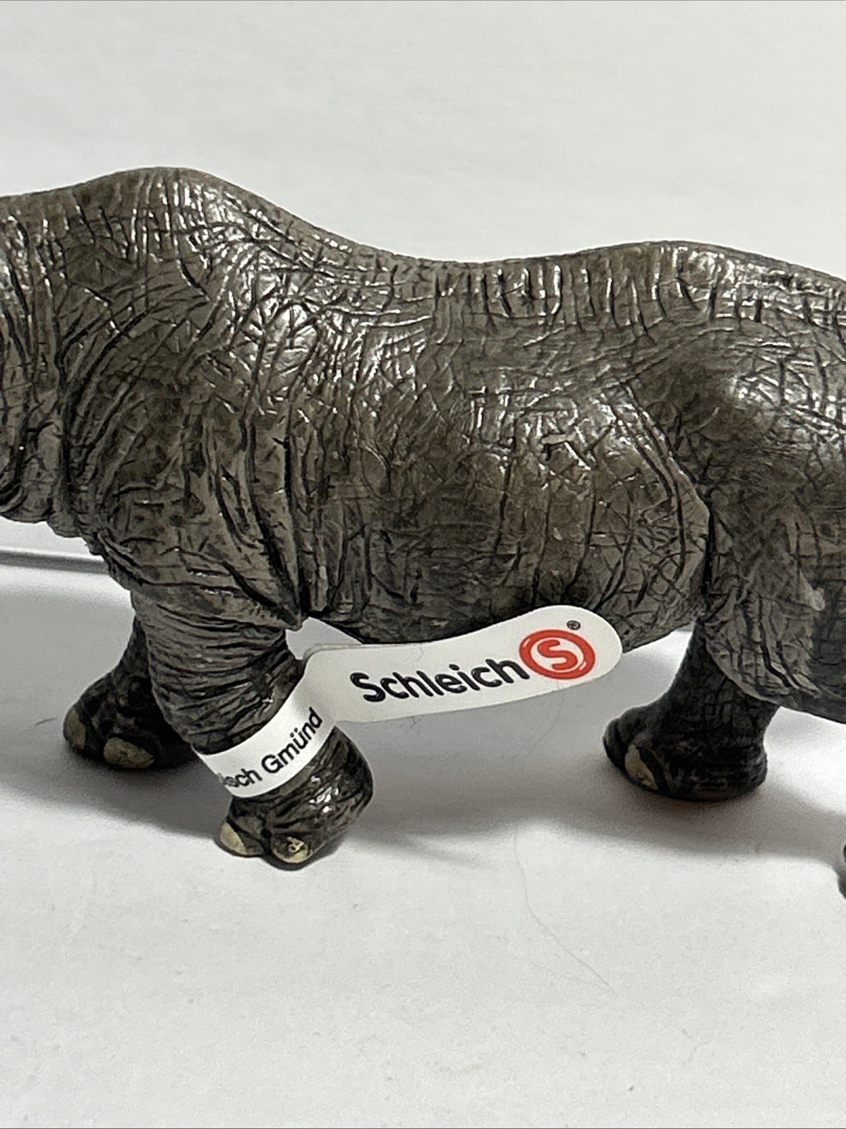 2008 SCHLEICH 6.5″ Gray Africa Black Rhino RHINOCEROS Animal Action FIGURE NWT