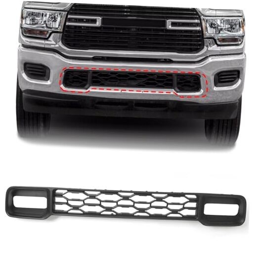 Front Lower Grill Compatible with RAM 2500 3500 2019-2024 Bumper Grille