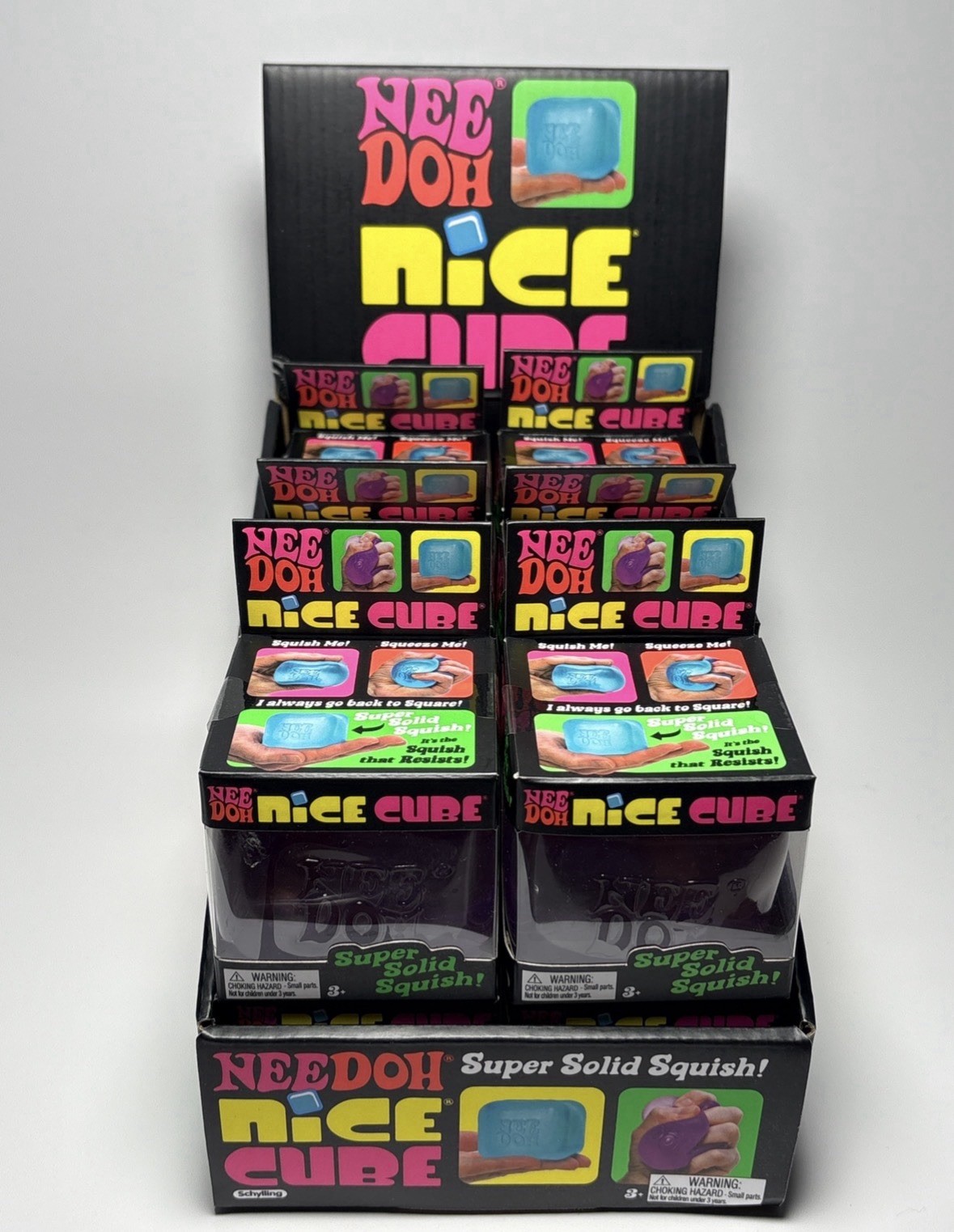 Needoh Nice Cube Case Of 12 Schylling With Display AUTHENTIC