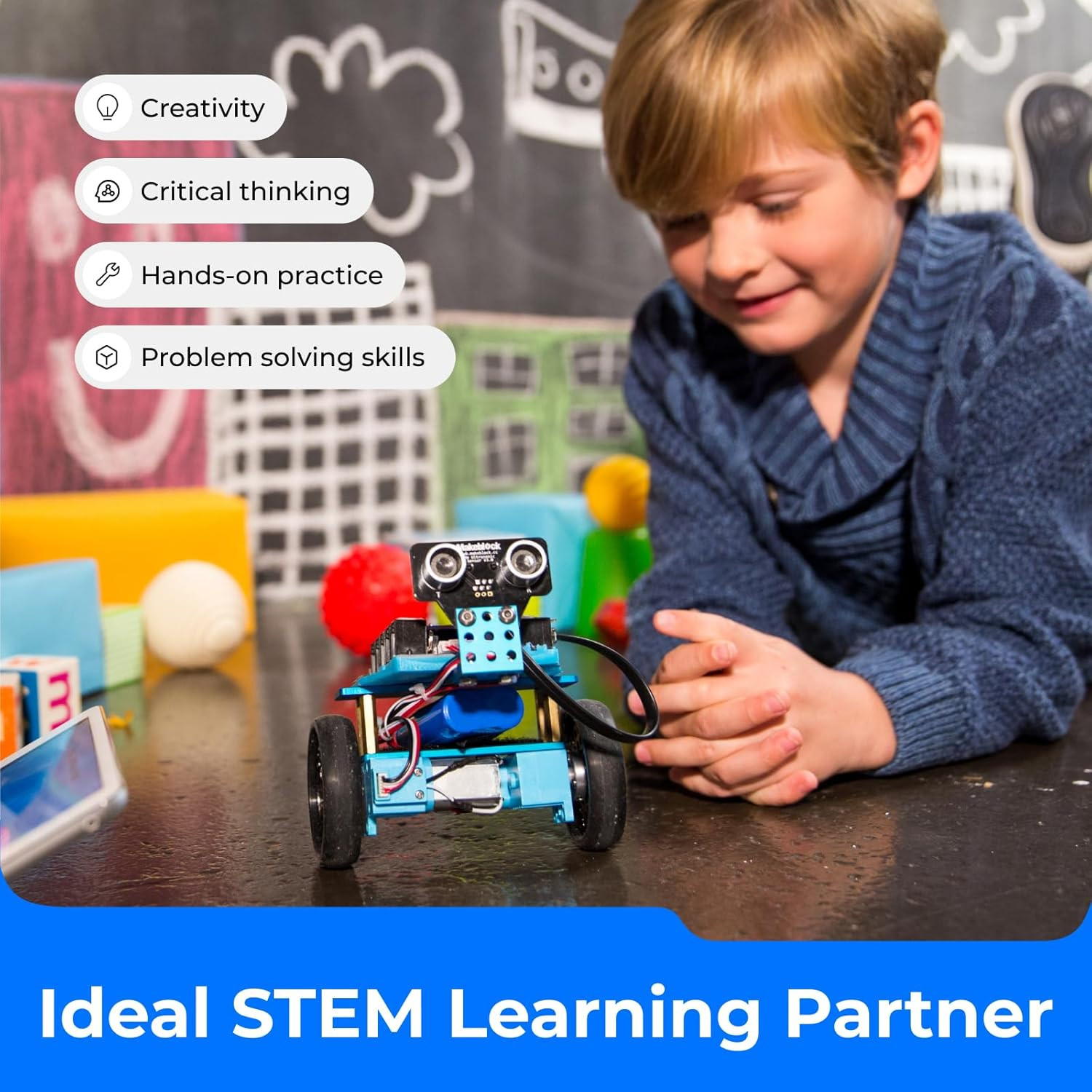 Mbot Ranger 3 in 1 Robotics for Kids Age 8-12, Coding Robot for Arduino Scratch