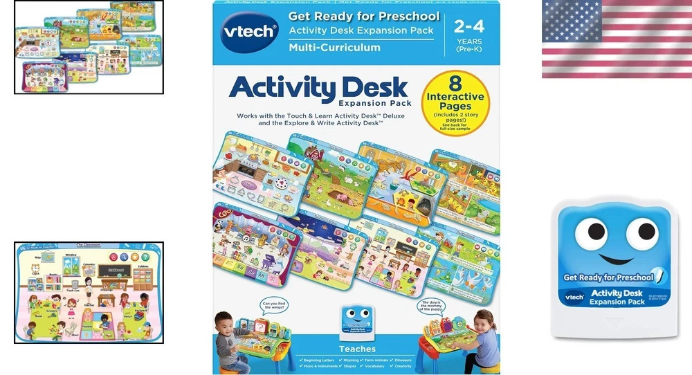 Touch and Learn Activity Desk Deluxe Expansion Pack – Get Ready for Preschool
