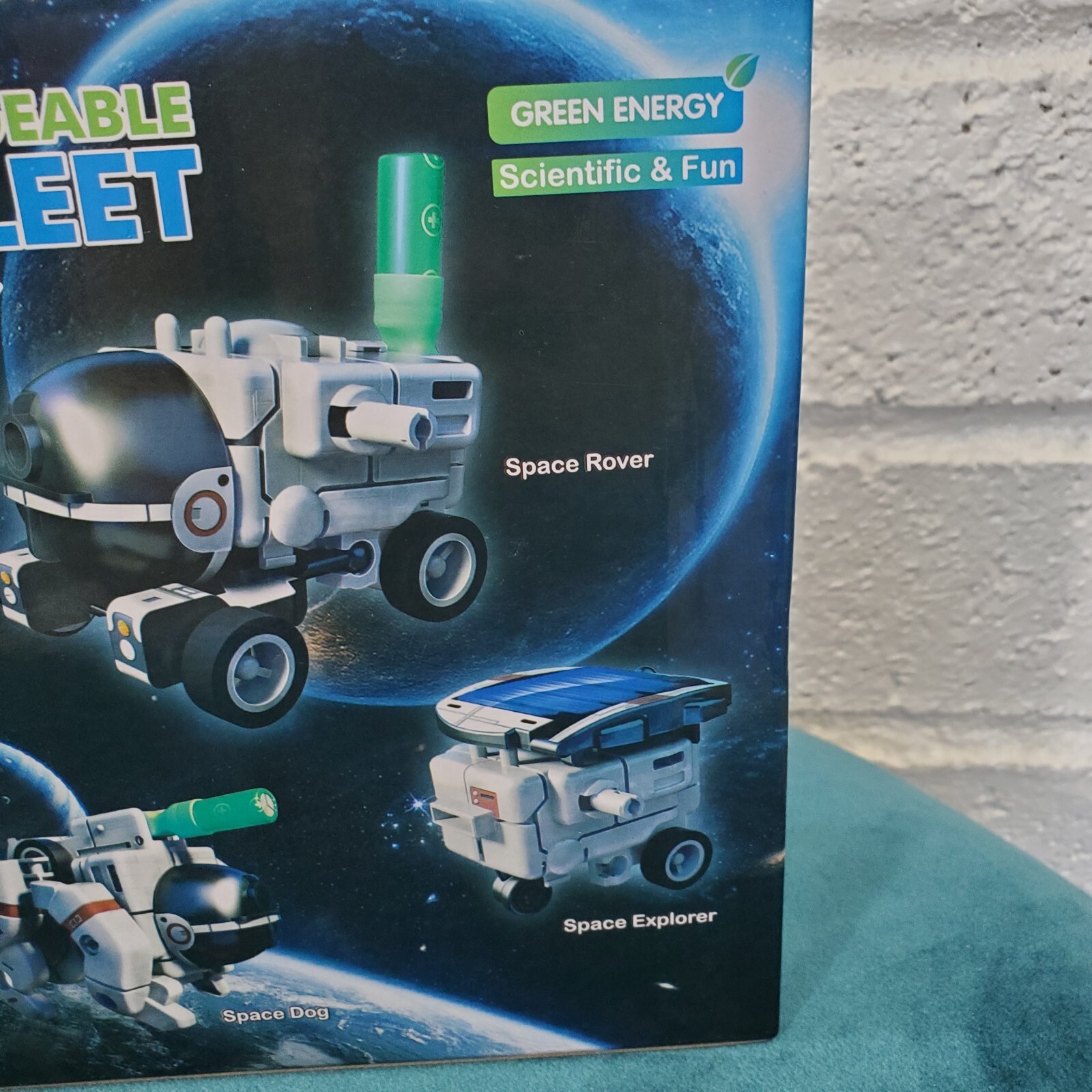 STEM 6 in 1 Solar Rechargeable Space Fleet Robots Learning Kit DIY Science NEW