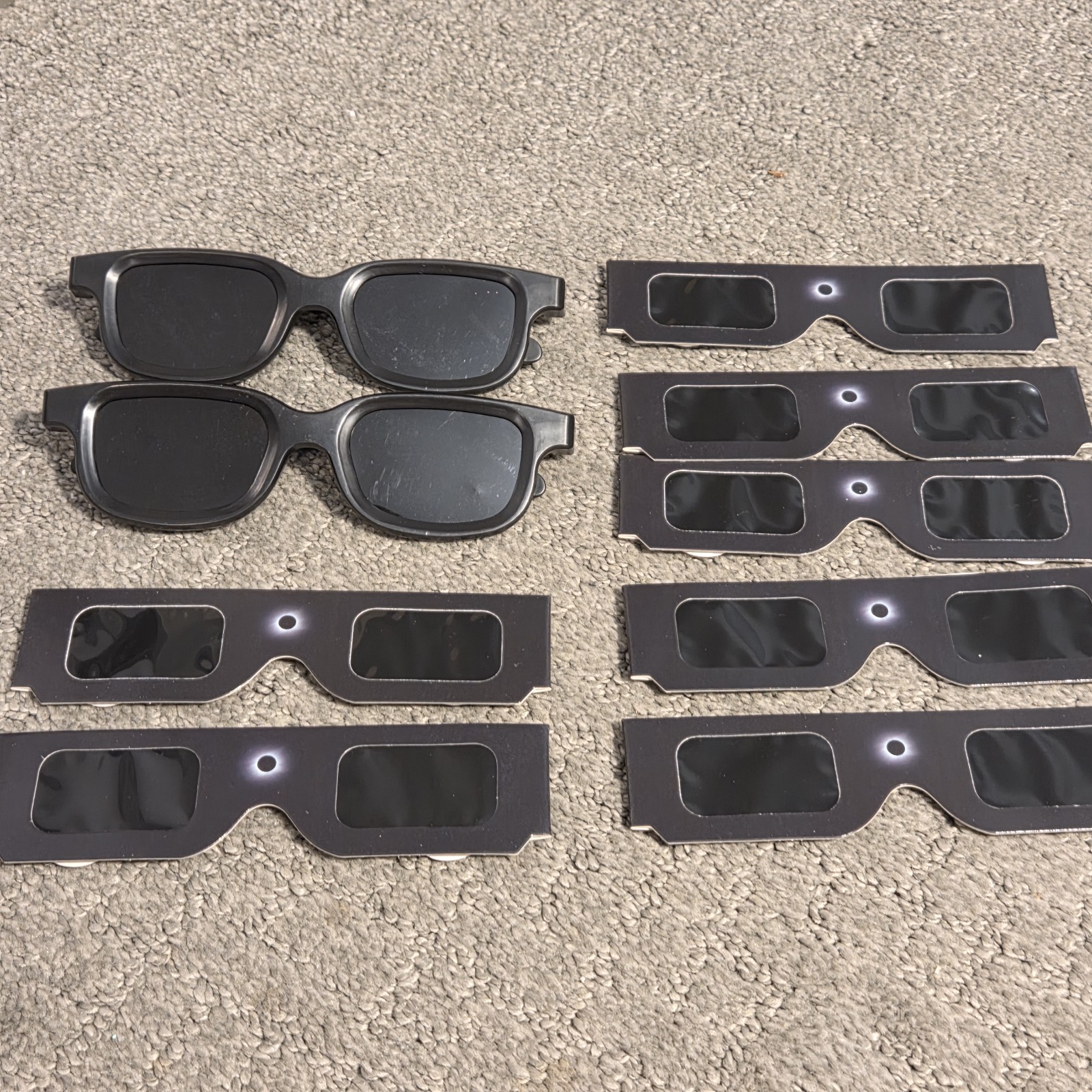 Lot Of 9 – Solar Eclipse Glasses ISO Certified Safe US Stock
