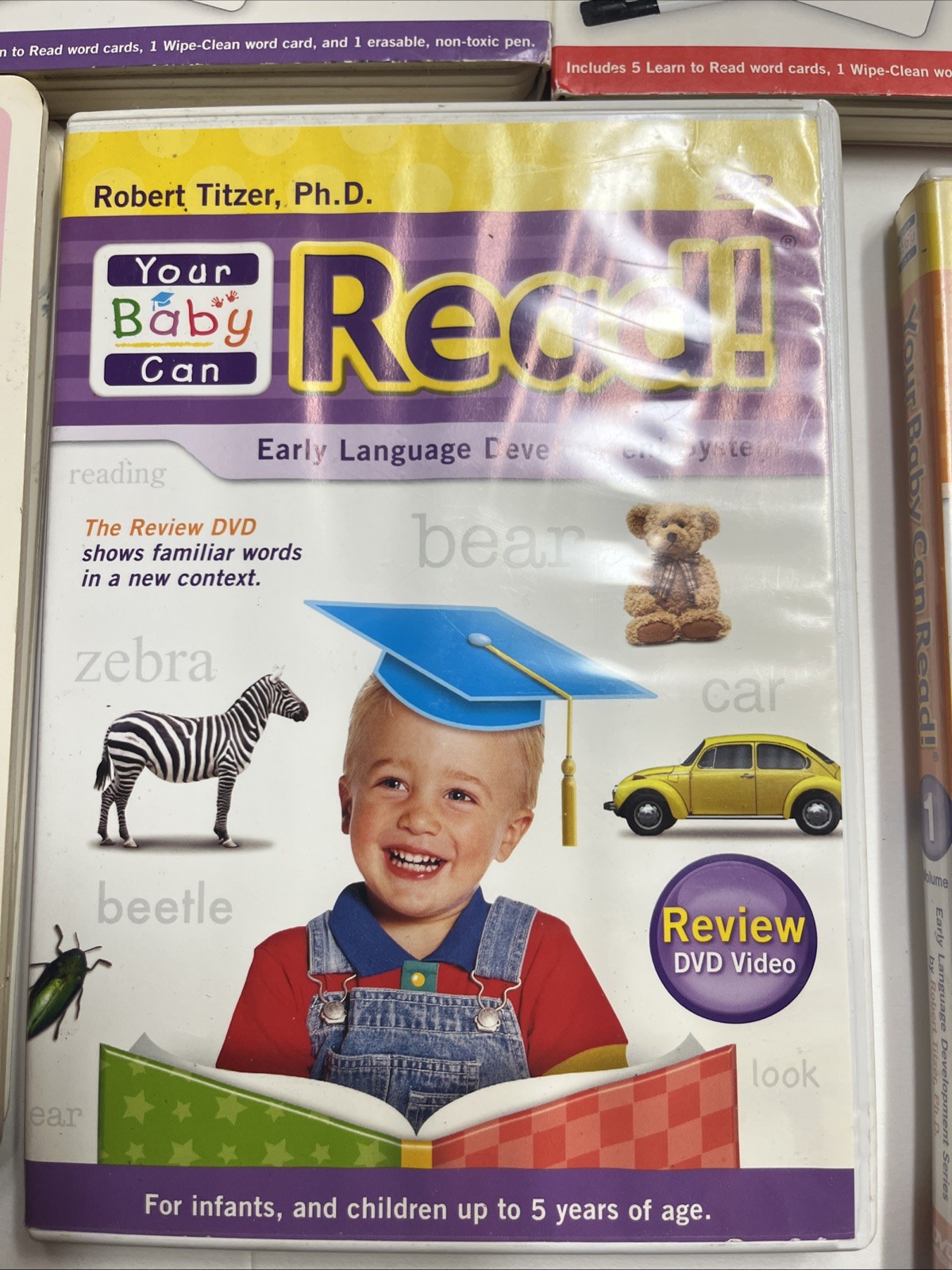 Your Baby Can Read Early Language Development DVD’s, Word Cards Game Card, Books