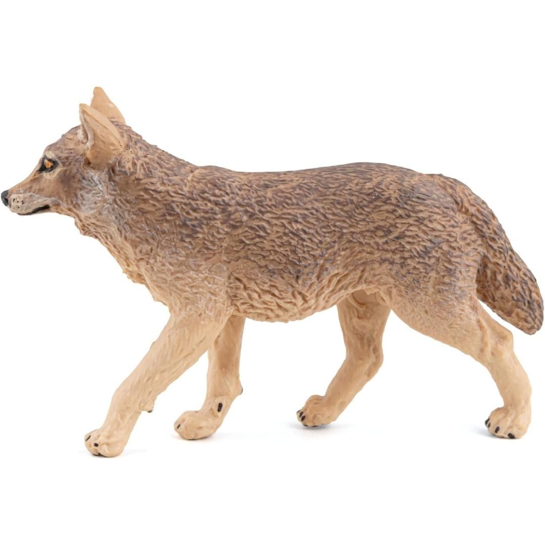 Jackal Figurine – Hand Painted Wild Animal Toy Figure – New Papo 50259