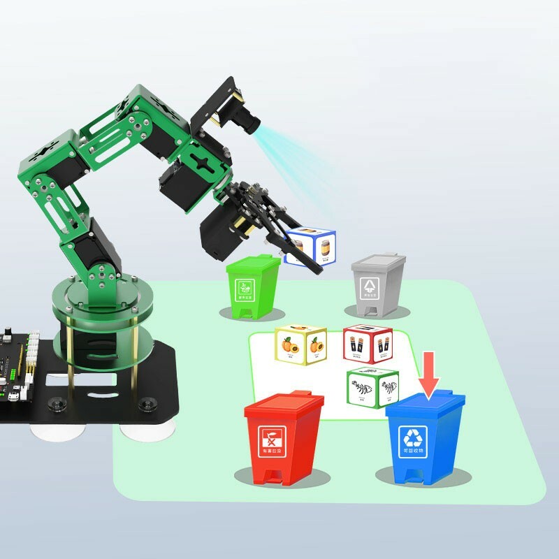 DOFBOT AI Robotic Arm 6 Axis Robot Arm w/ ROS Mainboard For JETSON NANO 4GB B01