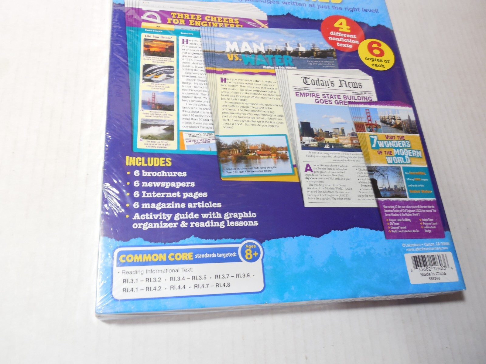 Lakeshore Ages 8+ Nonfiction Text Set New Factory Sealed Common Core