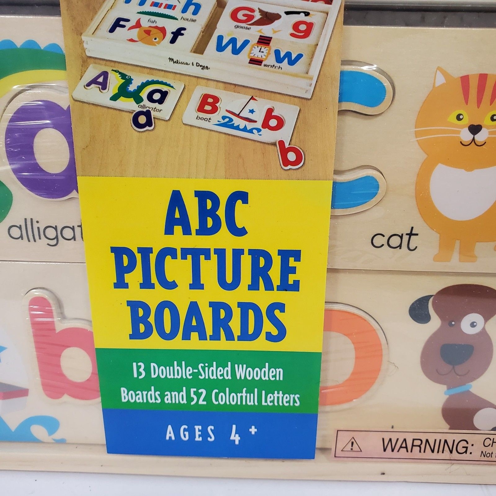 Melissa And Doug ABC Picture Board Wooden Classic Toy 4And Up