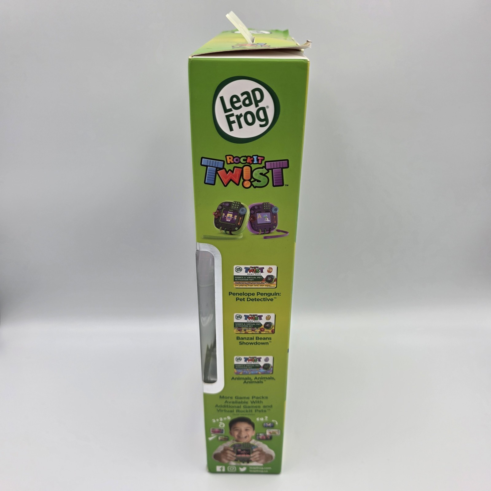 LeapFrog RockIt Twist System Handheld Learning Game System + 2 Game Pack – New