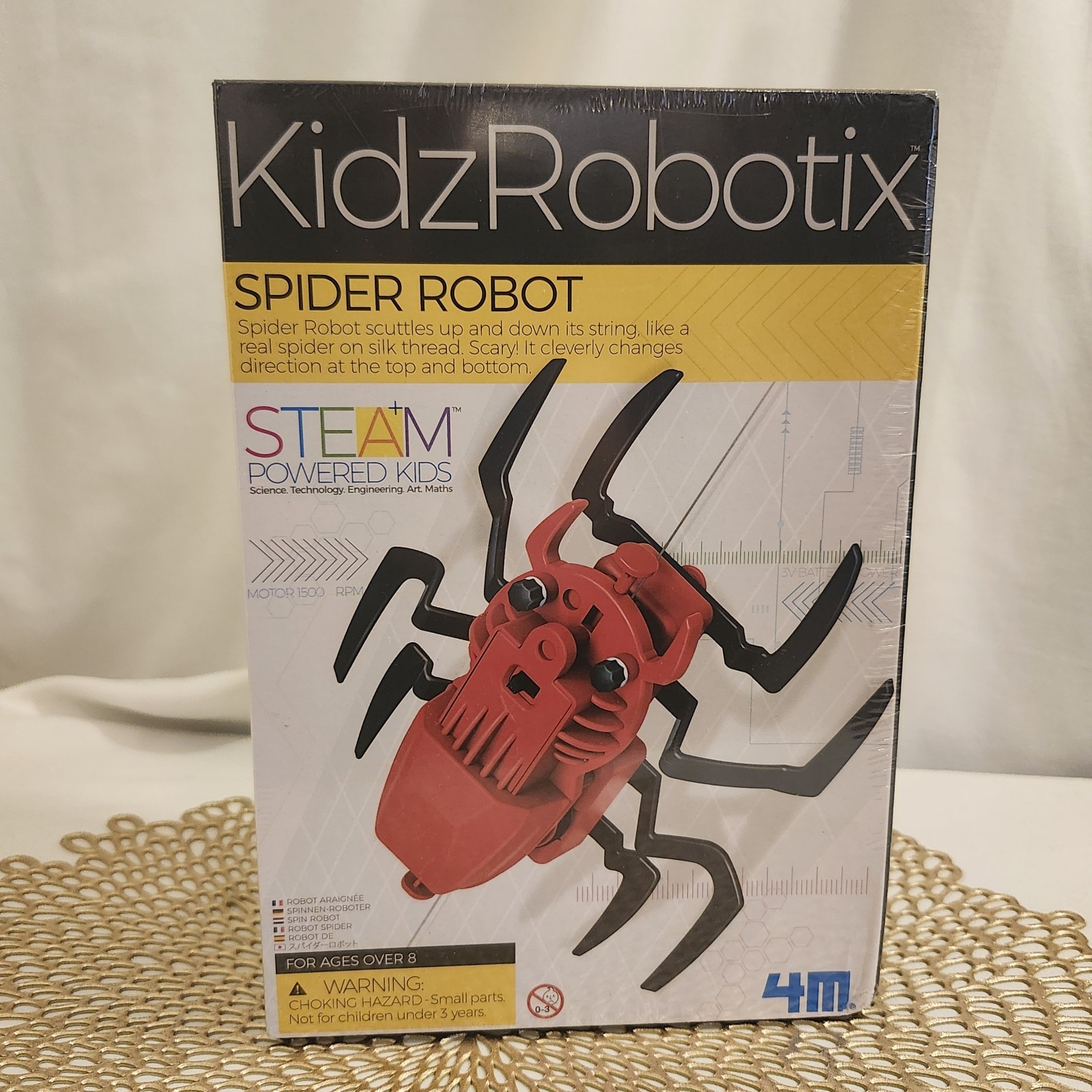 KidzRobotix Spider Robot Powered Kids 4M Brand New in Box for Kids STEAM