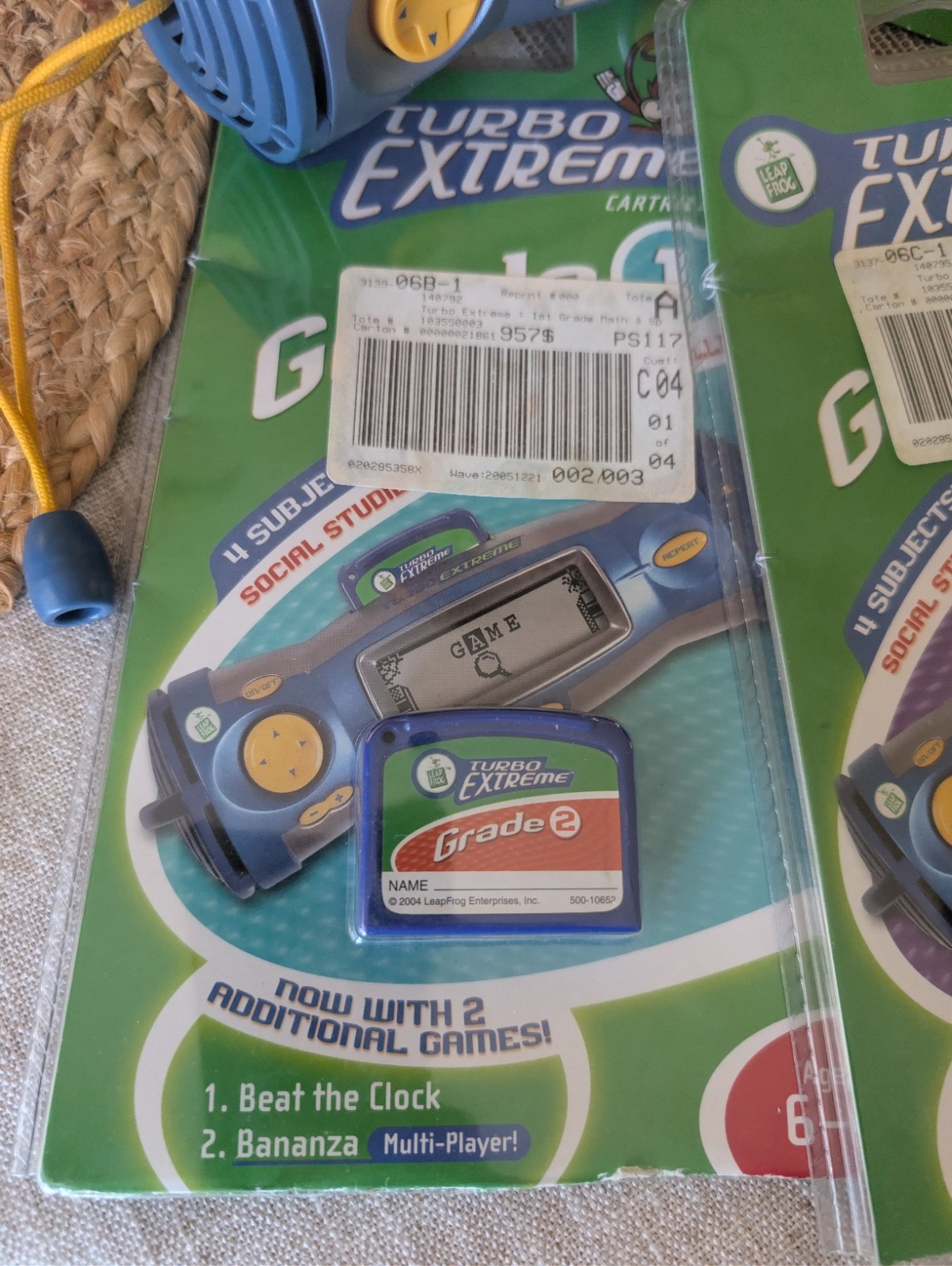 Leapfrog Turbo Extreme Vintage Game Cartridges