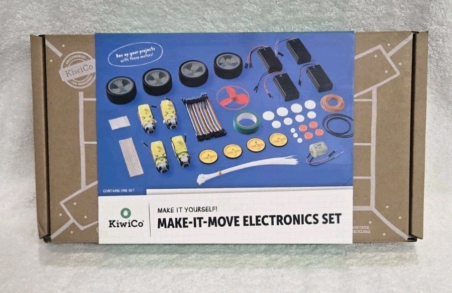 Kiwico Make It Yourself! Make-it-Move Electronics Kit- Ages 9+ New