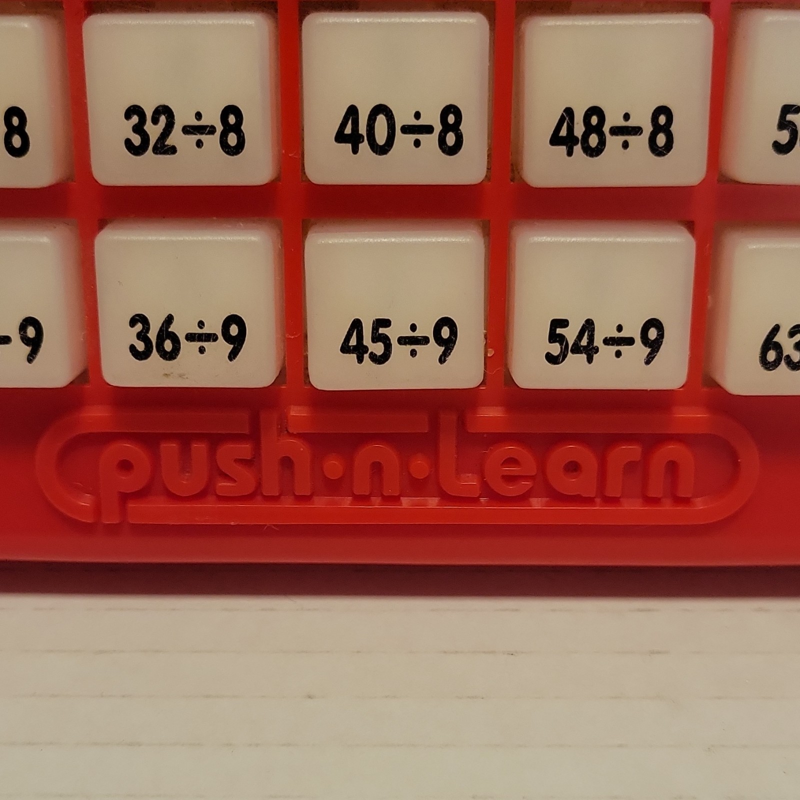 Push-n-Learn Math Division Interactive Educational Toy 4-11 Years 4-7 8-11