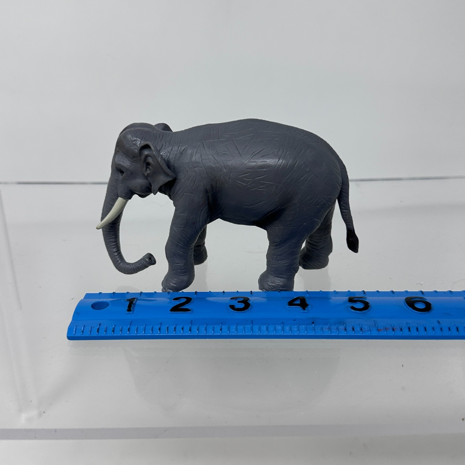 Battat Terra African Elephant Figure Gray Wildlife Zoo Jungle Animal Figurine 5″