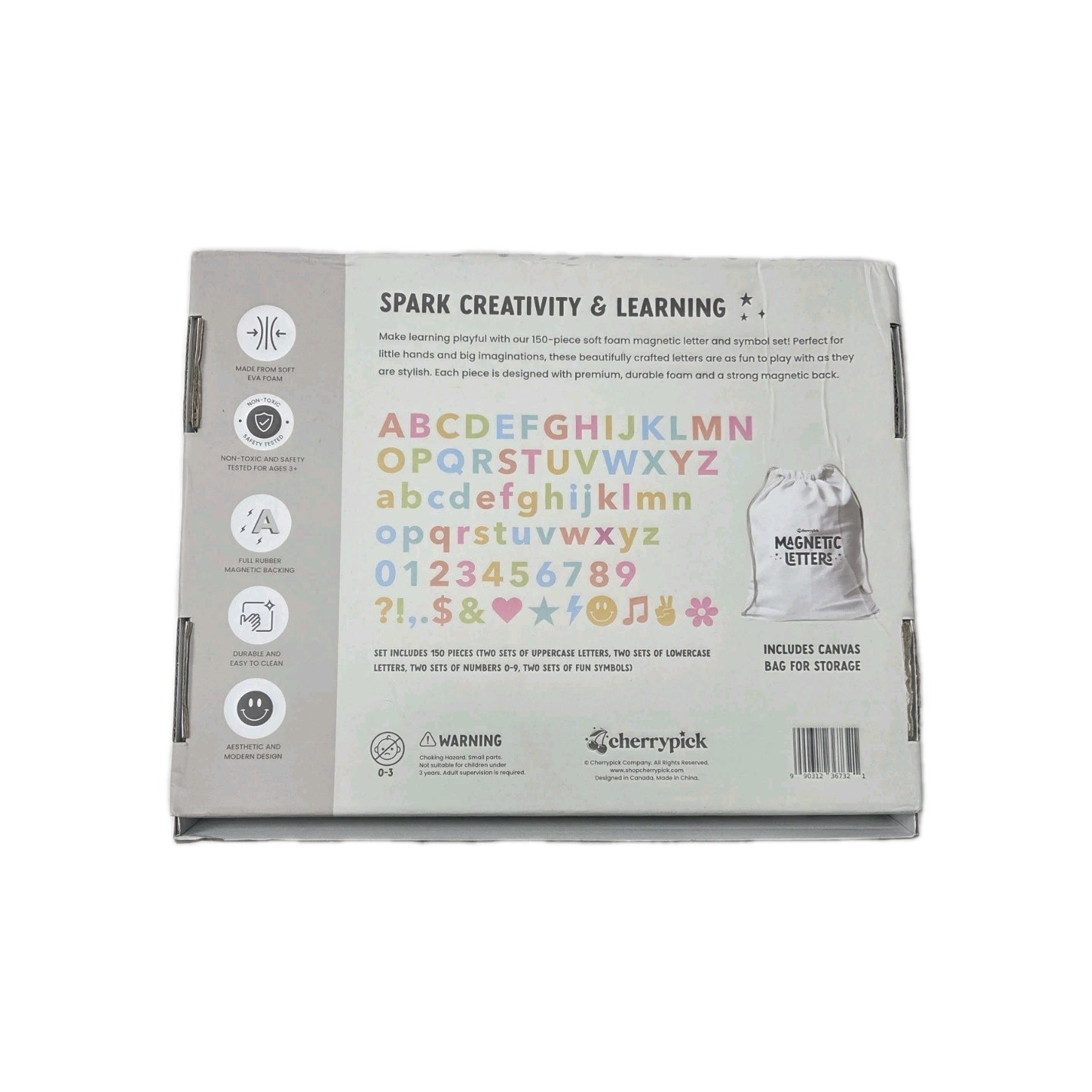 CHERRYPICK Soft Foam MagneticLetters & Symbols 150pcSet