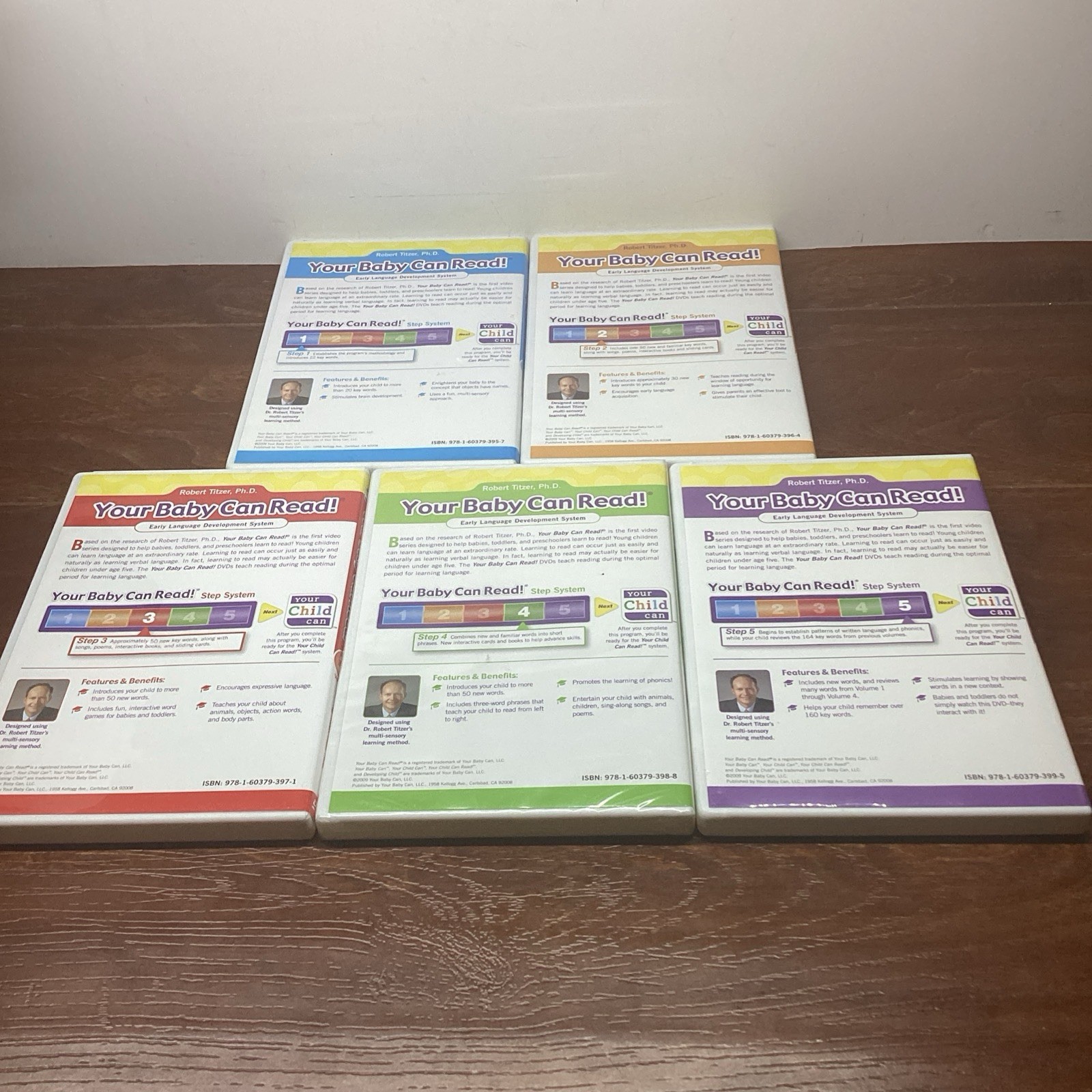 YOUR BABY CAN READ EARLY LANGUAGE INTERACTIVE DEVELOPMENT SYSTEM 1-5 DVD SET
