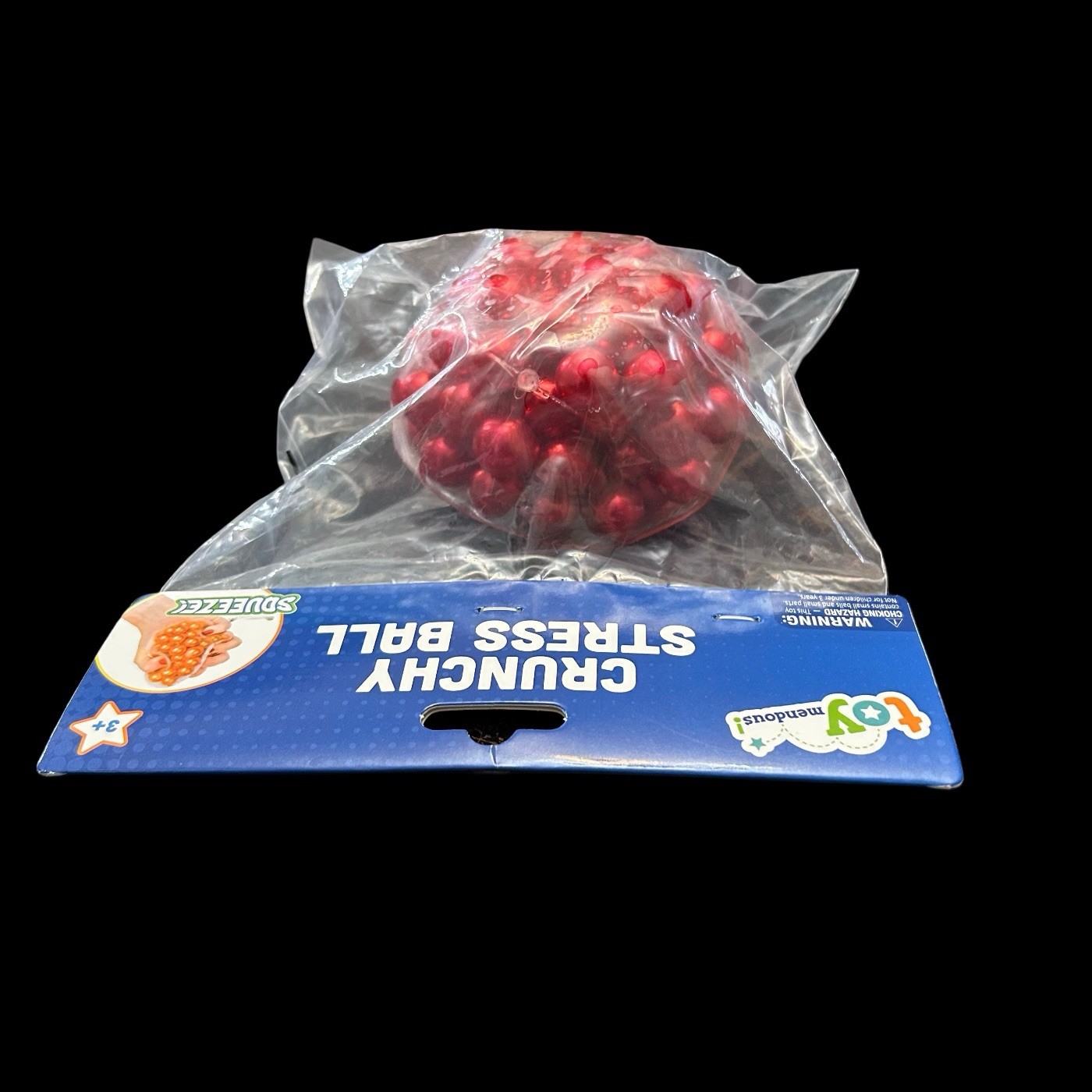 Stress Relief Ball Squeeze Squish Sensory Fidget Toy Tactile Play Red Pearls New
